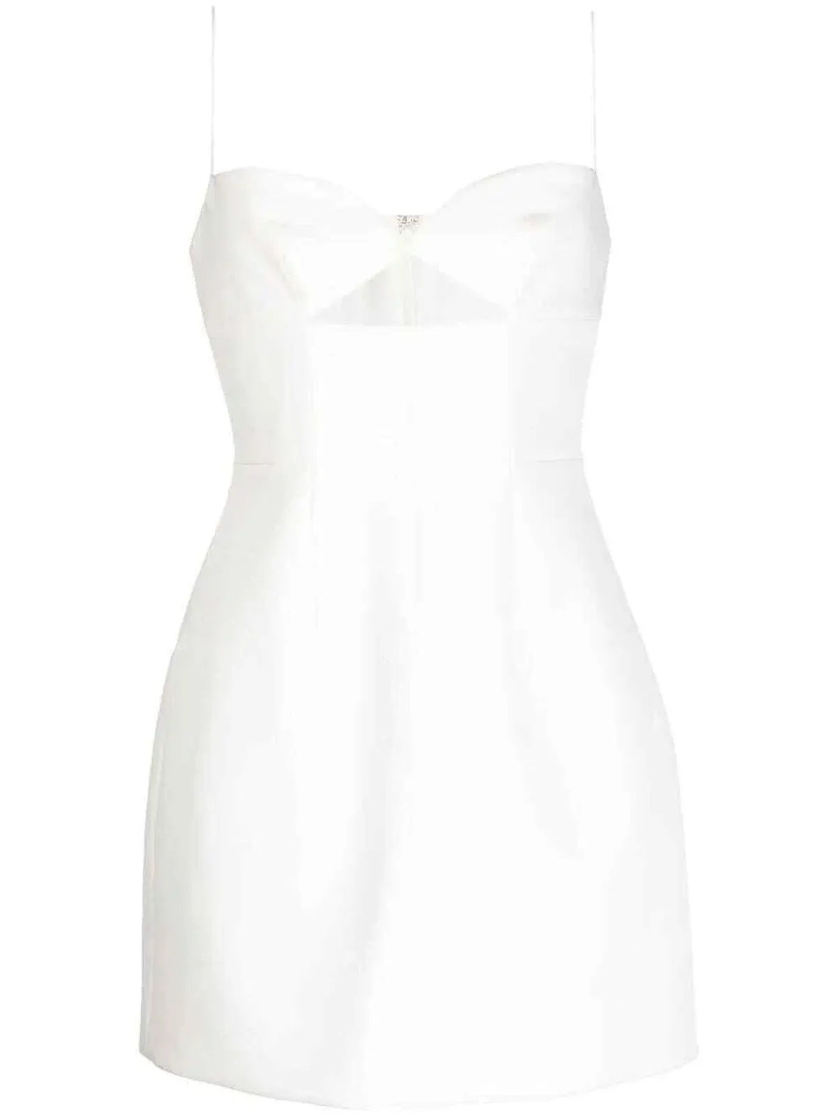 Rachel Gilbert Bodie Cut Out Sleeveless Cocktail Mini Dress White Size 10 - Image 4