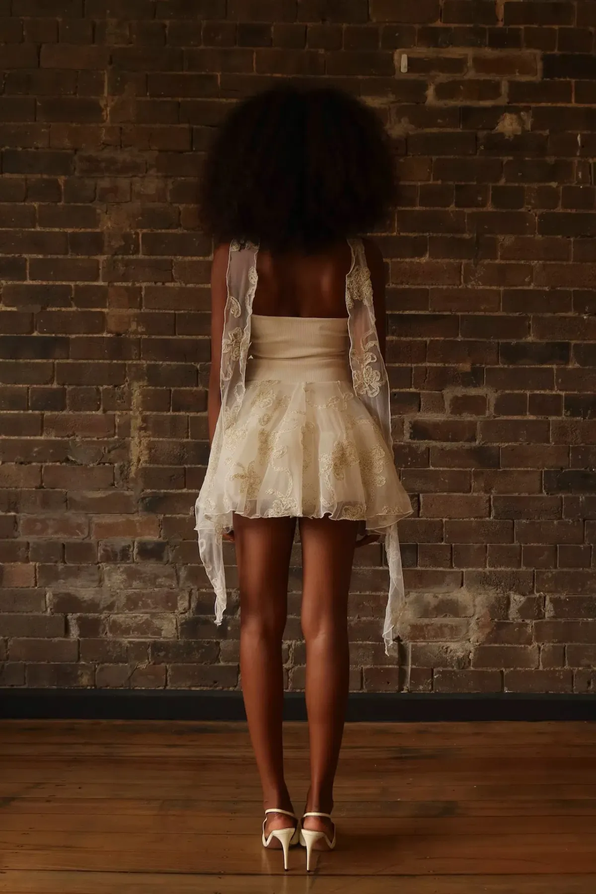 23rd & Madison Nina Mini Dress Ivory Size S / AU 8 - Image 2