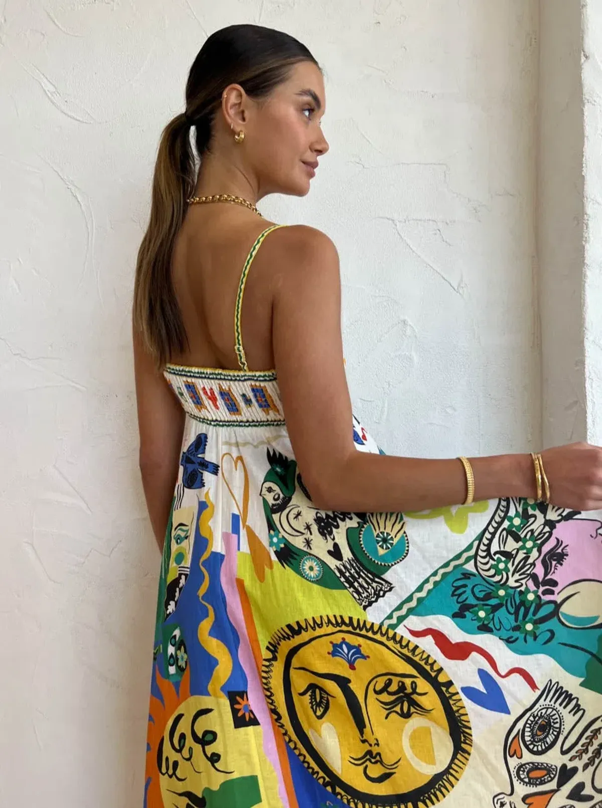 Alemais Soleil Sundress Multi Size 8 - Image 3