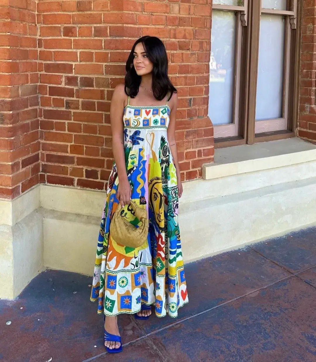 Alemais Soleil Sundress Multi Size 8 for rent on The Volte - main image