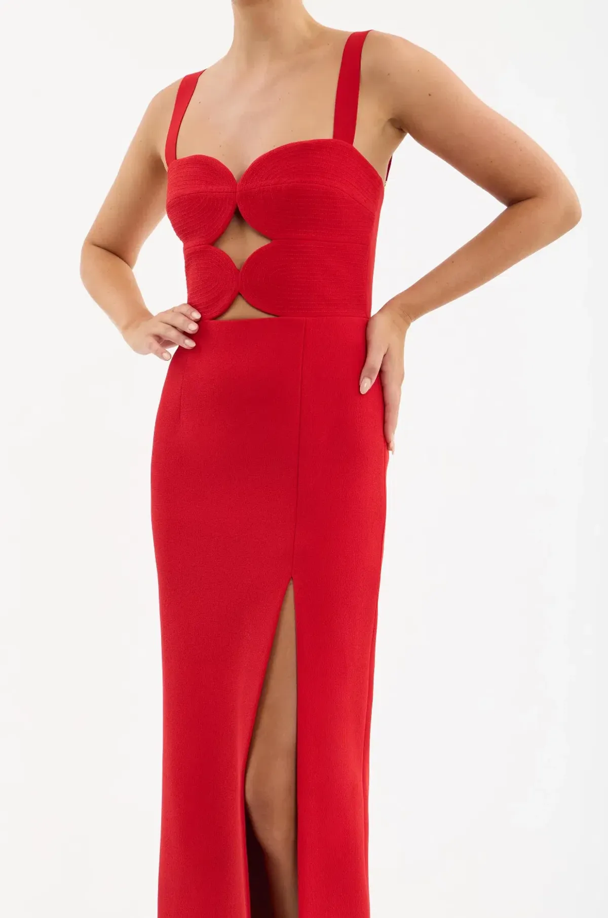Rebecca Vallance Karina Gown in Red Size 6 - Image 4
