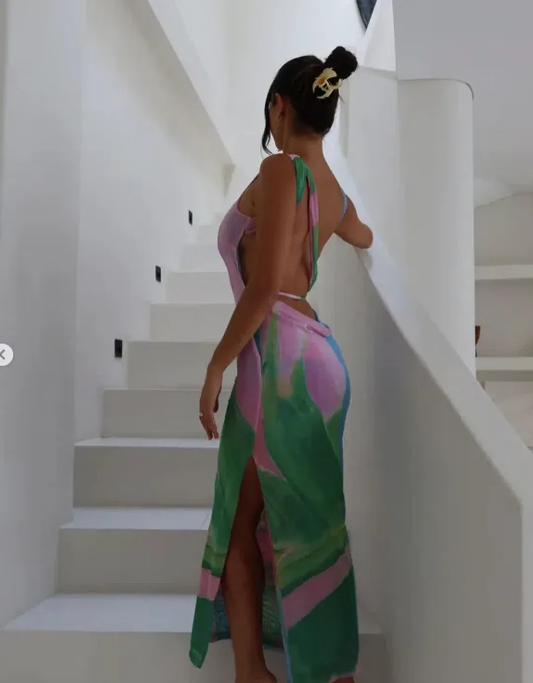 She Is OLLA Luelle Midi Dress Multi Size 8  for rent on The Volte - main image