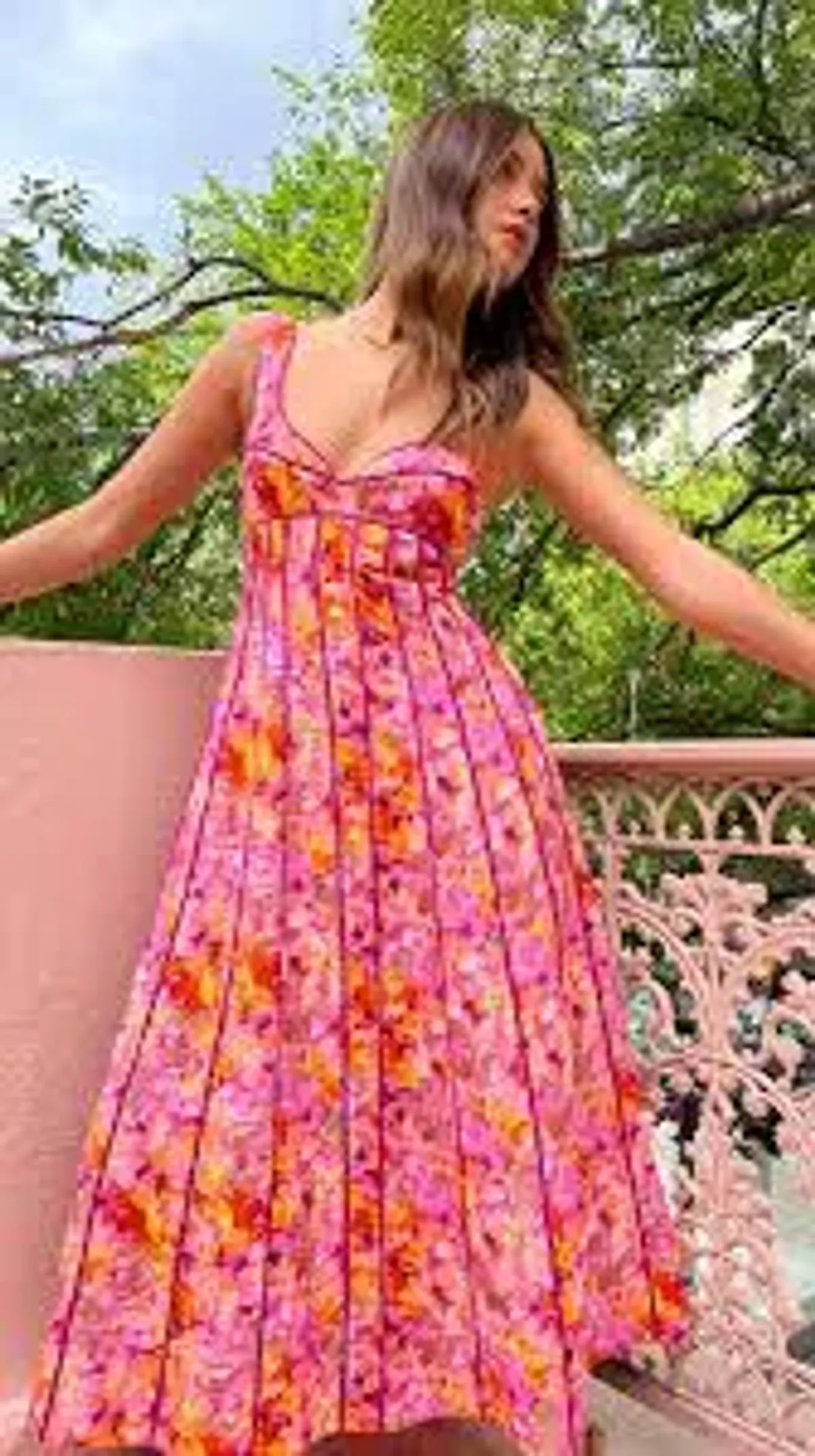 Acler Hansley Midi Dress in Lotus Size AU 12 - Image 2