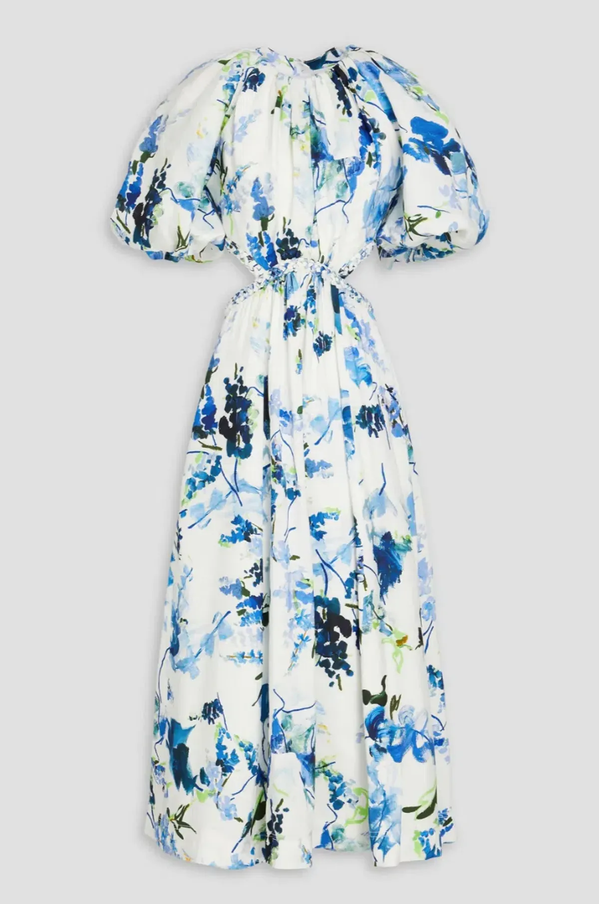 Aje Capucine Floral Print Linen Blend Midi Dress, Size XXS. - Image 3