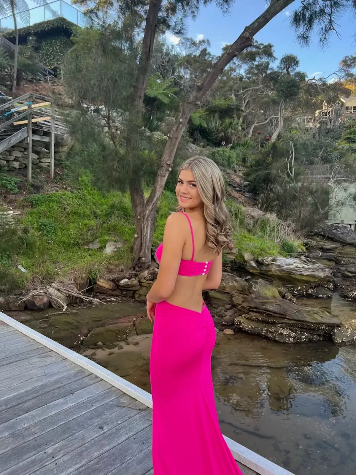 Amy Taylor Kahlara Gown Pink Size 8 - Image 2