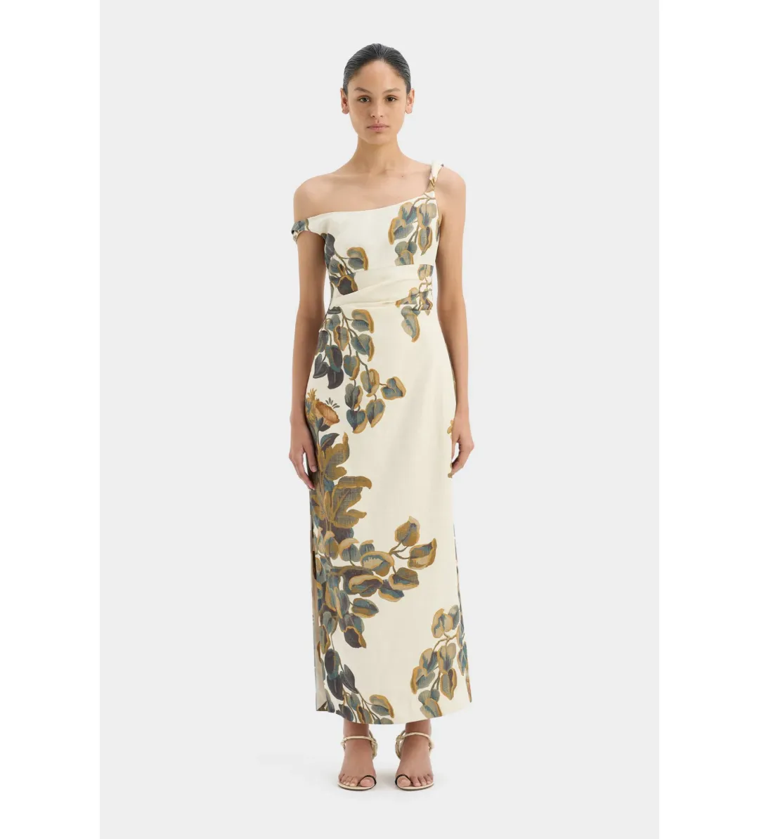 Sir The Label Evalita Twist Midi Dress Pine Valley Size 10 for rent on The Volte - main image