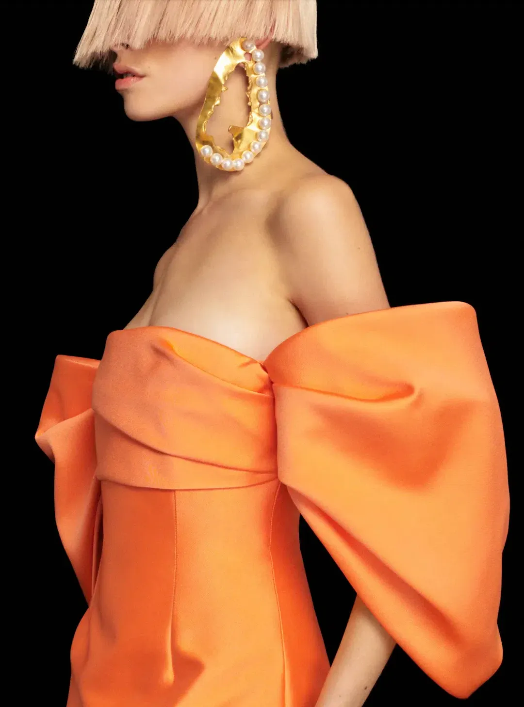 Solace London The Elina Mini Dress Coral Size 10  for rent on The Volte - main image