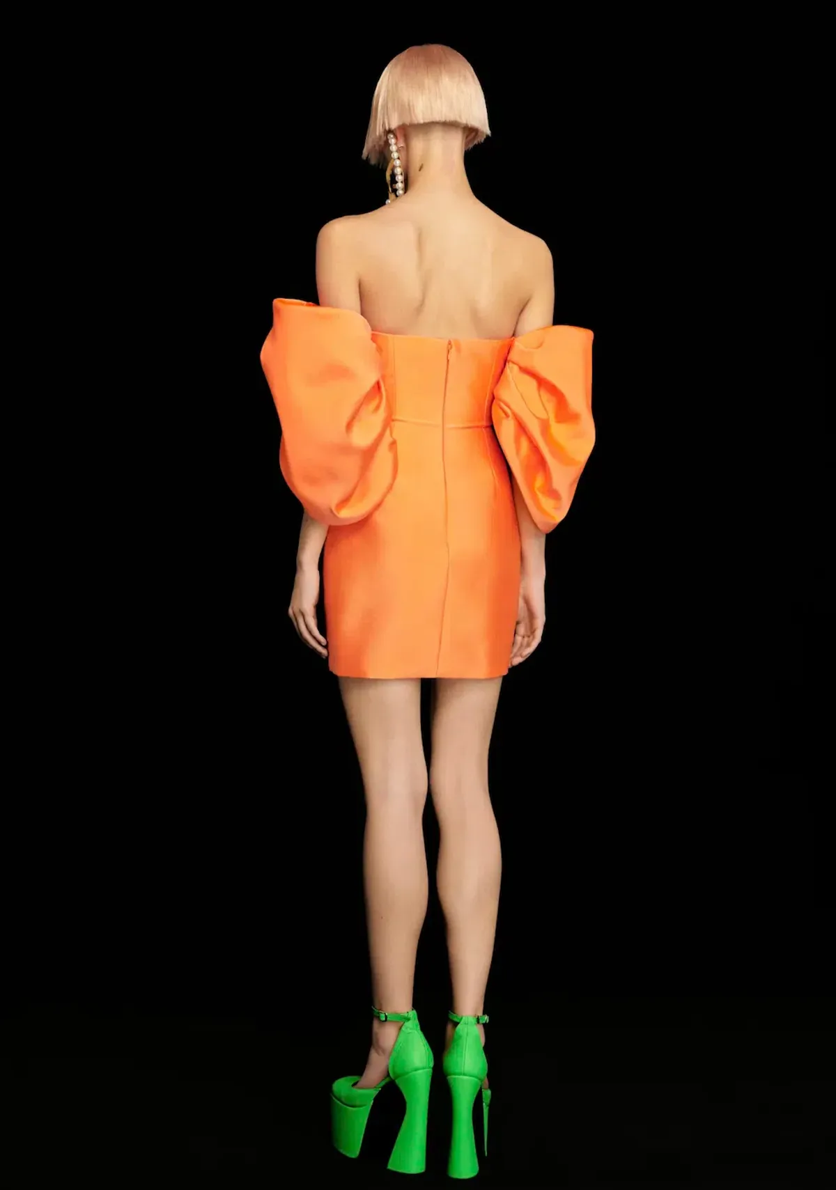 Solace London The Elina Mini Dress Coral Size 10  - Image 4