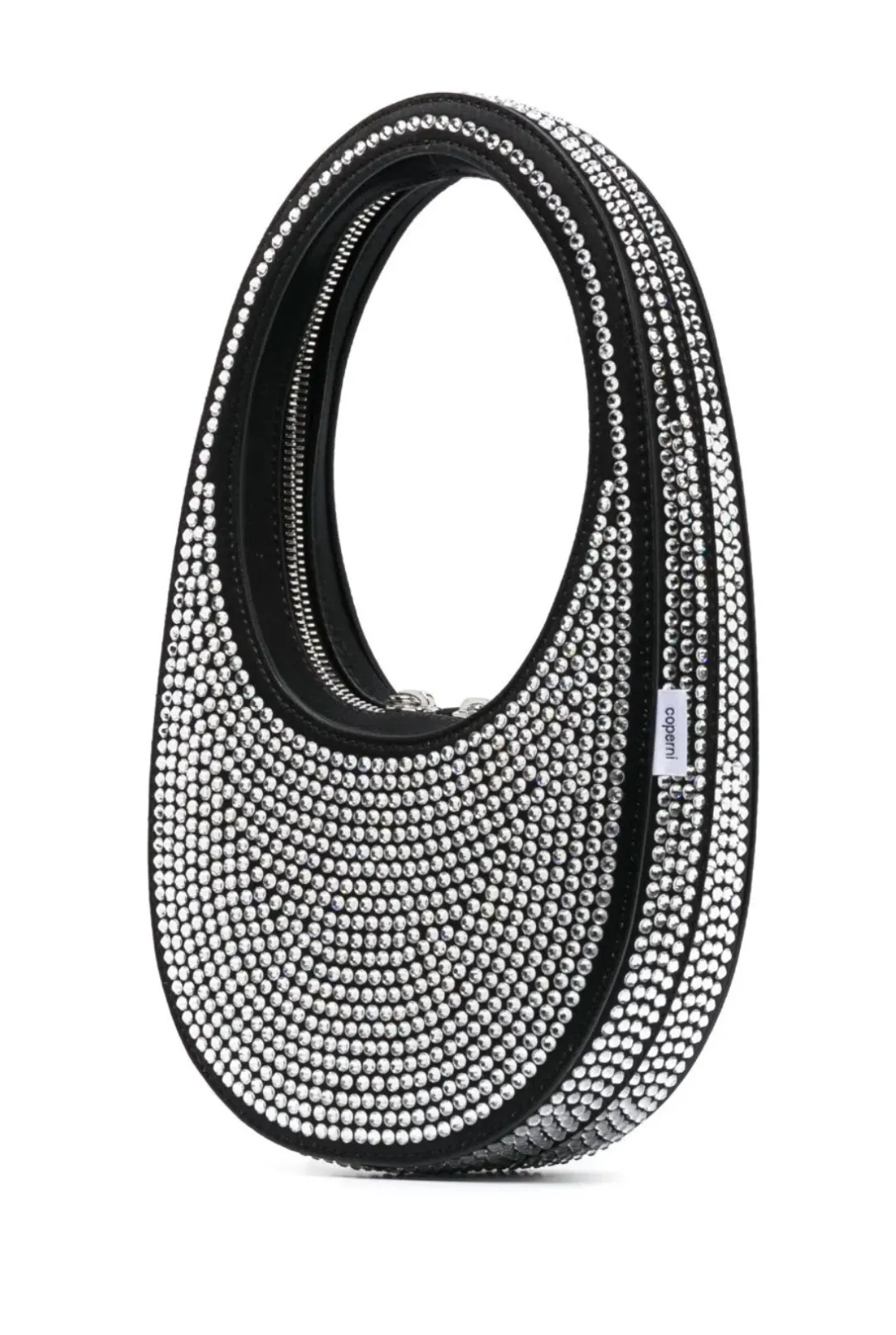 Coperni Crystal Embellished Mini Swipe Bag Black for rent on The Volte - main image