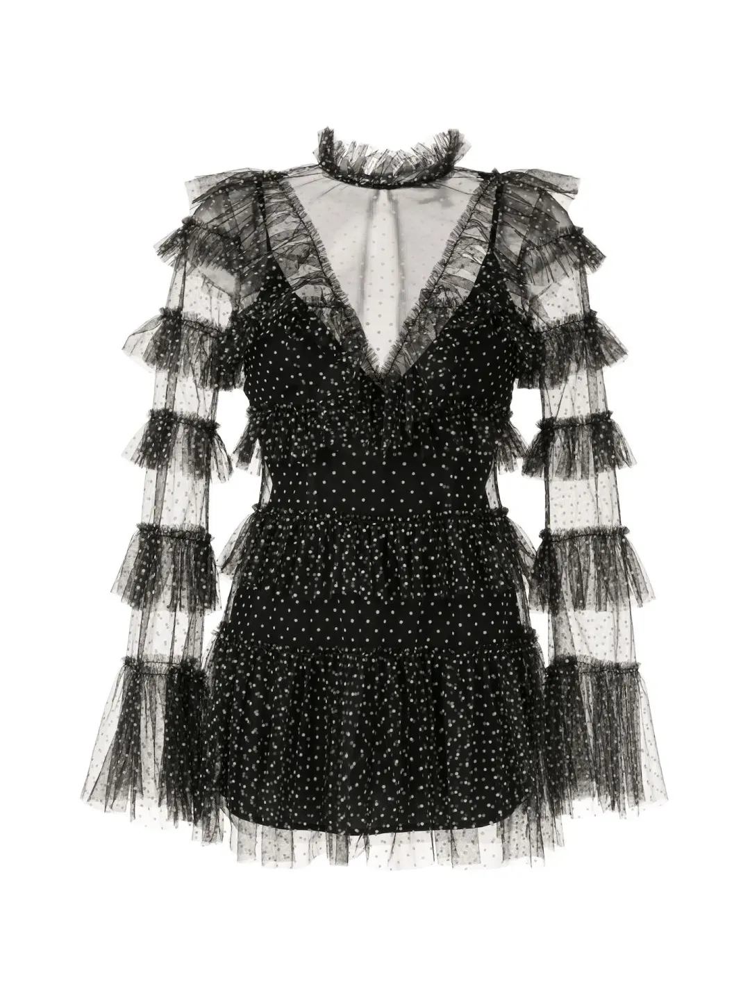 Alice McCall Tokyo Skies Mini Dress Black Size 8 for rent on The Volte - main image