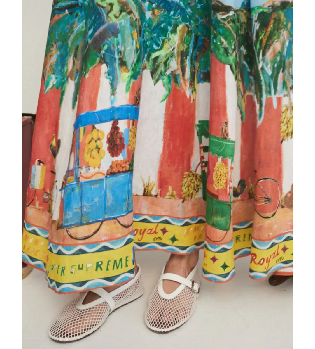 Alemais All Aboard Sundress Print Size AU 12  for rent on The Volte - main image