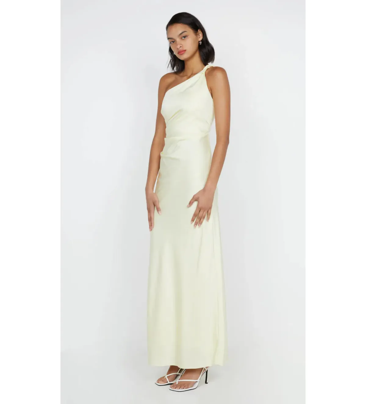 Bec & Bridge Lunetta Asym Dress Ice Yellow Size AU 12 - Image 2