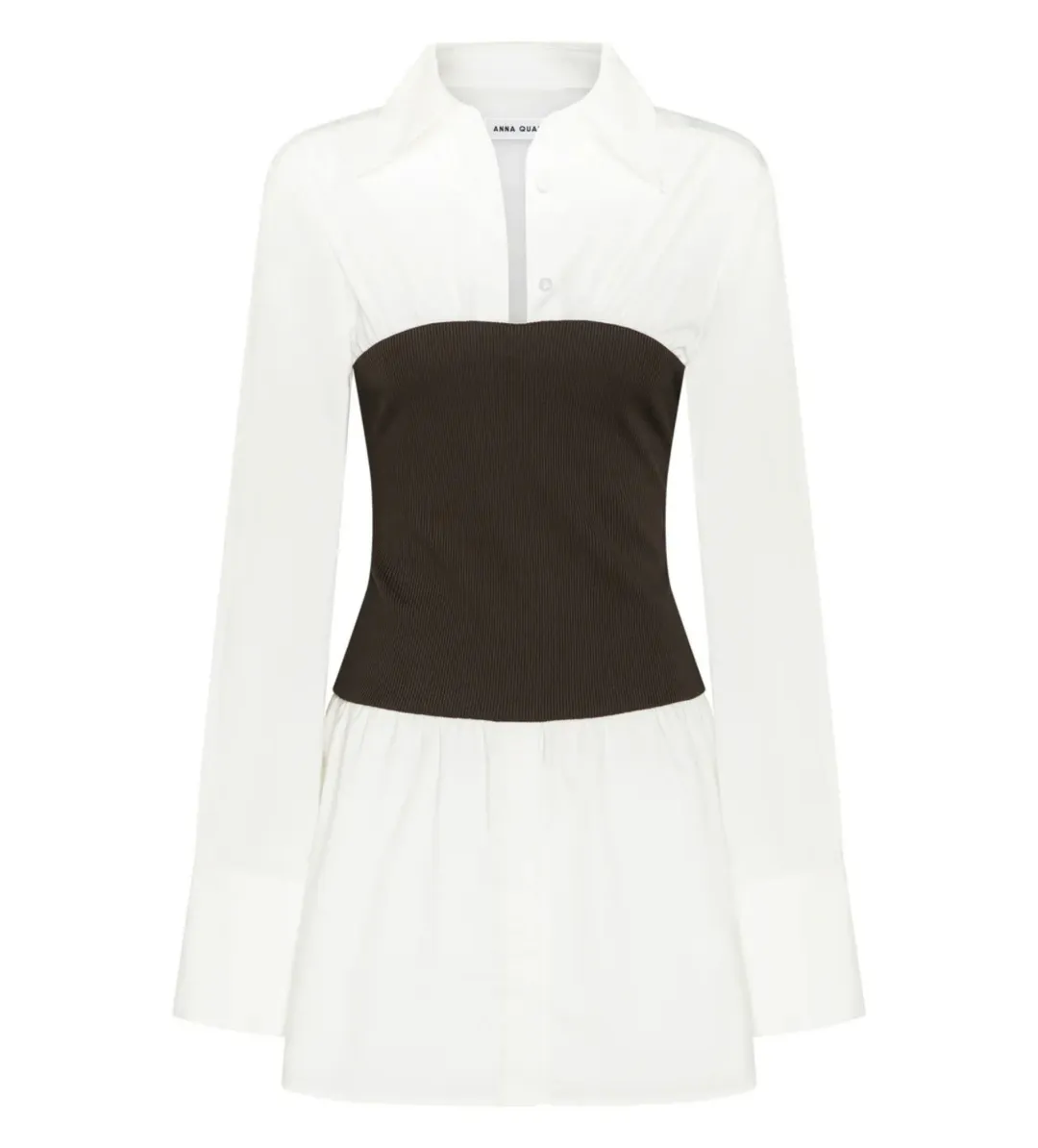 Anna Quan Claudia Dress in Dark Cocoa Size AU 12 for rent on The Volte - main image