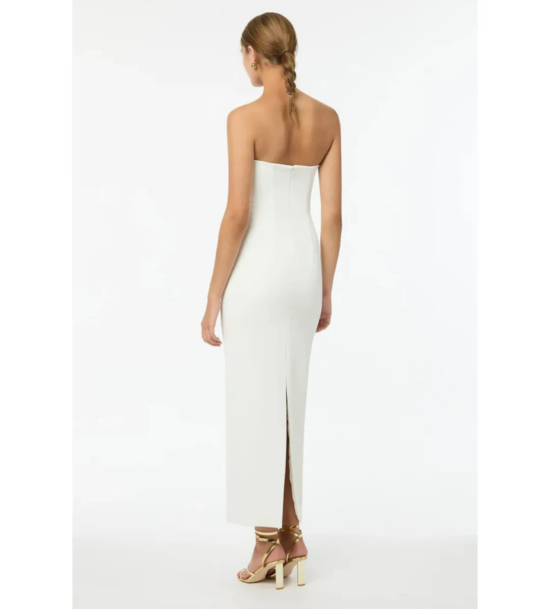 Manning Cartell Fast Forward Strapless Maxi Dress White Size AU 10 for rent on The Volte - main image