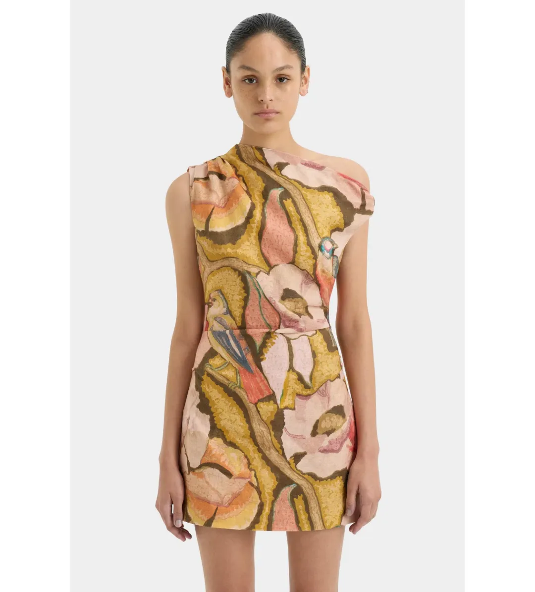 Sir The Label Talulah Knot Mini Dress in Sanderling Floral Size 1 / AU 8 for rent on The Volte - main image