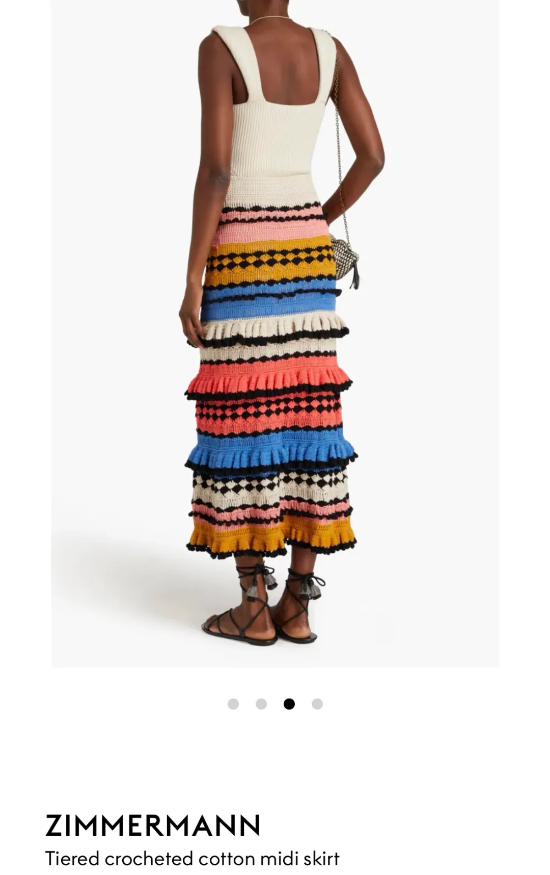 Zimmerman Crocheted Skirt Multi Size 1 / AU 10 for rent on The Volte - main image