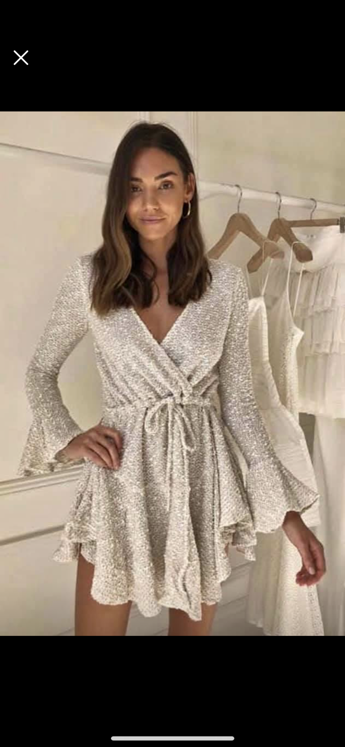 Shona Joy Aimee Frill Dress Size 6 - Image 2