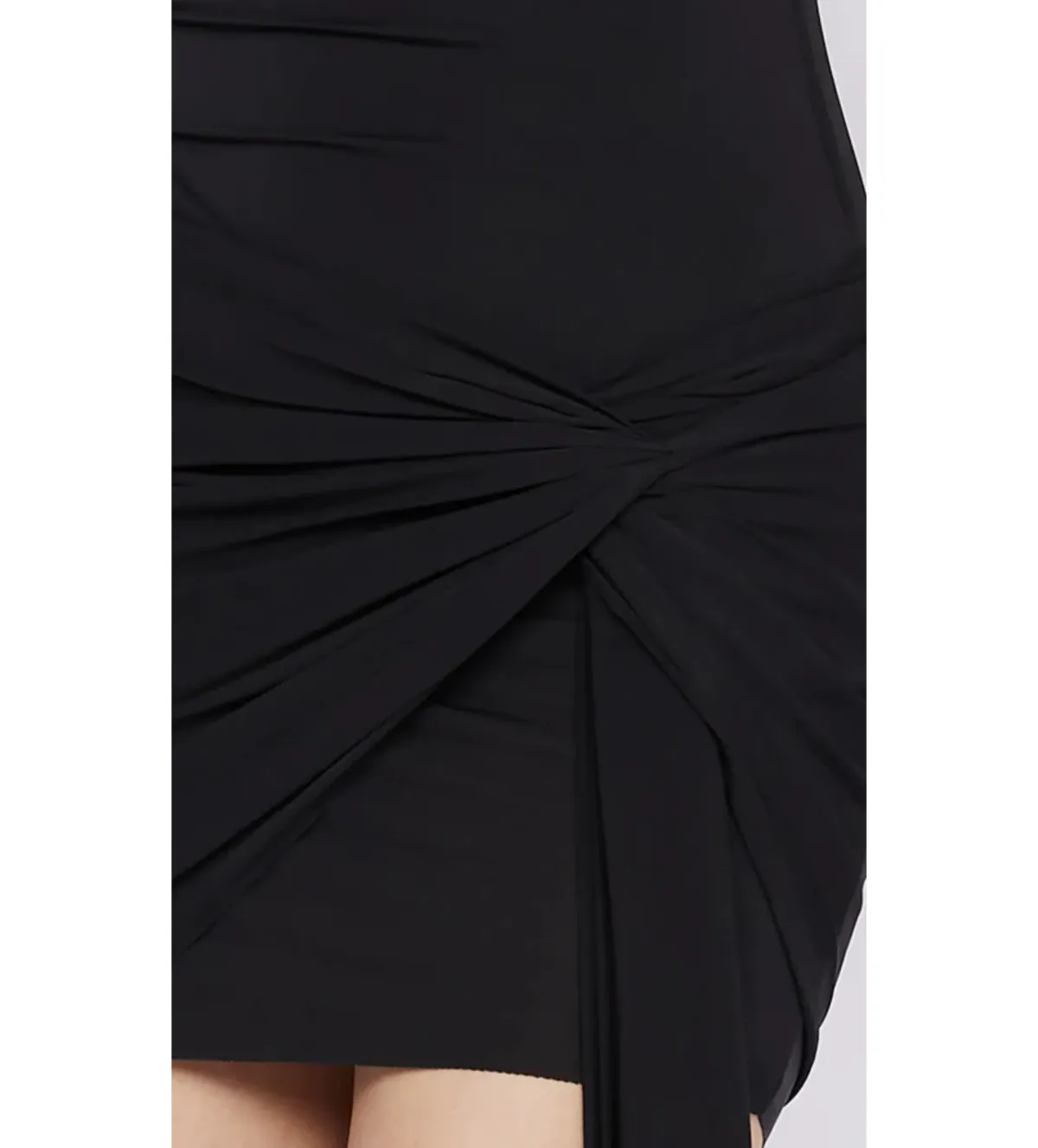 Bec & Bridge Delany Drape Mini Dress Black Size AU 6 - Image 4