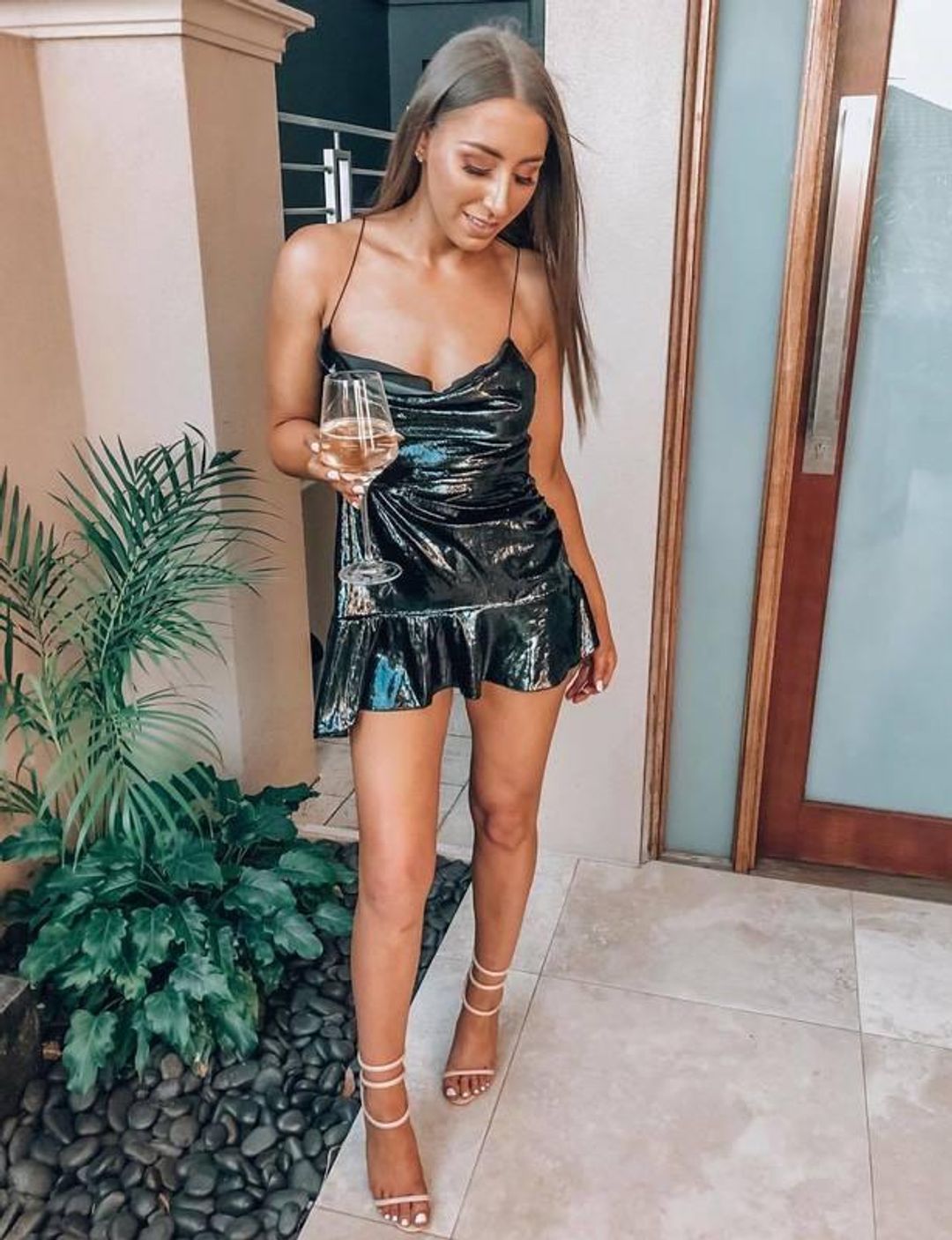 Bec & Bridge Into the Groove Mini Dress | Deep Emerald Green | Size 12 for rent on The Volte - main image