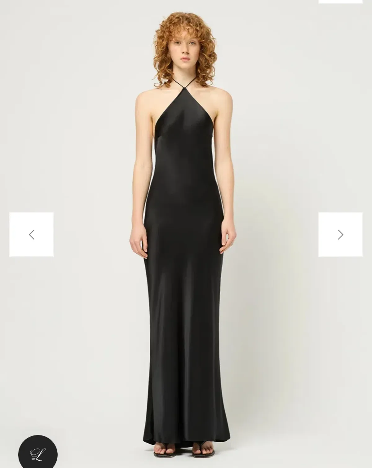 Maison essentiele halter neck dress Black S - Image 1