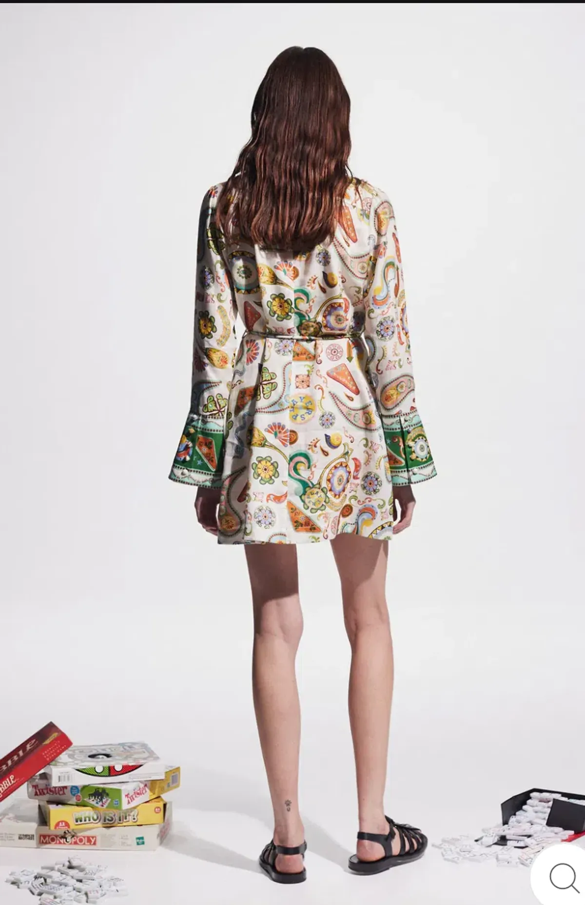 Alemais Arcade Mini Dress. Green. Size 10 - Image 2