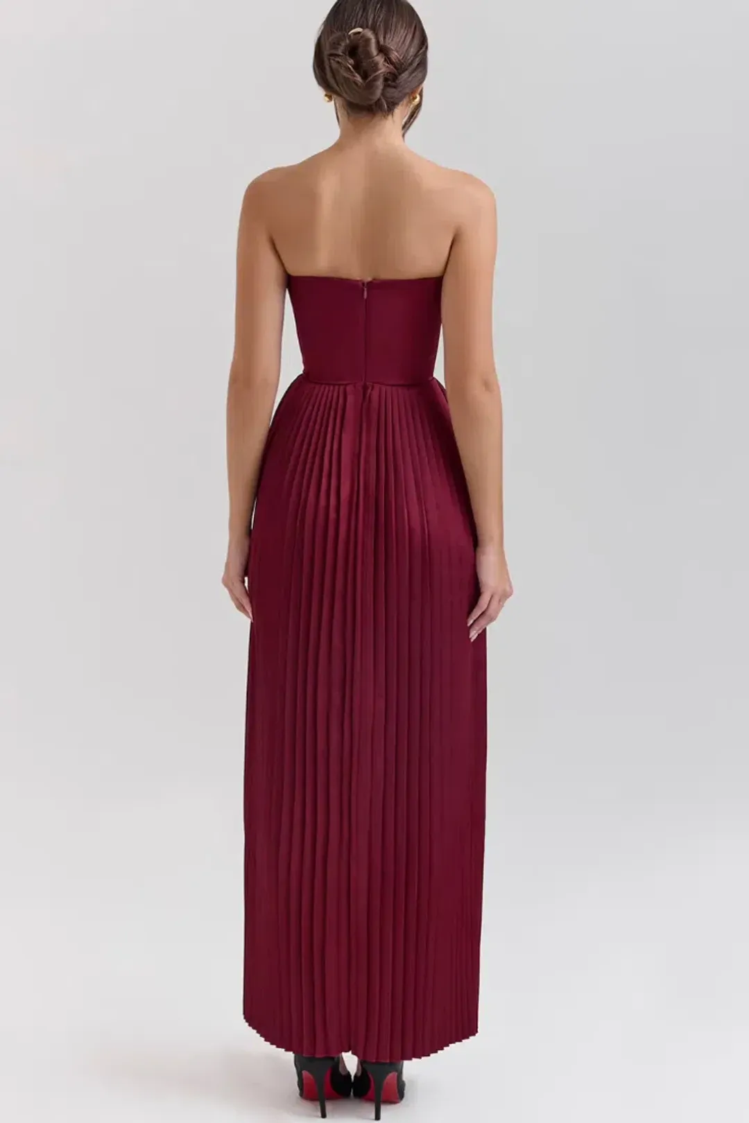 House Of CB Marcella Dress Berry Size S/AU 8 for rent on The Volte - main image