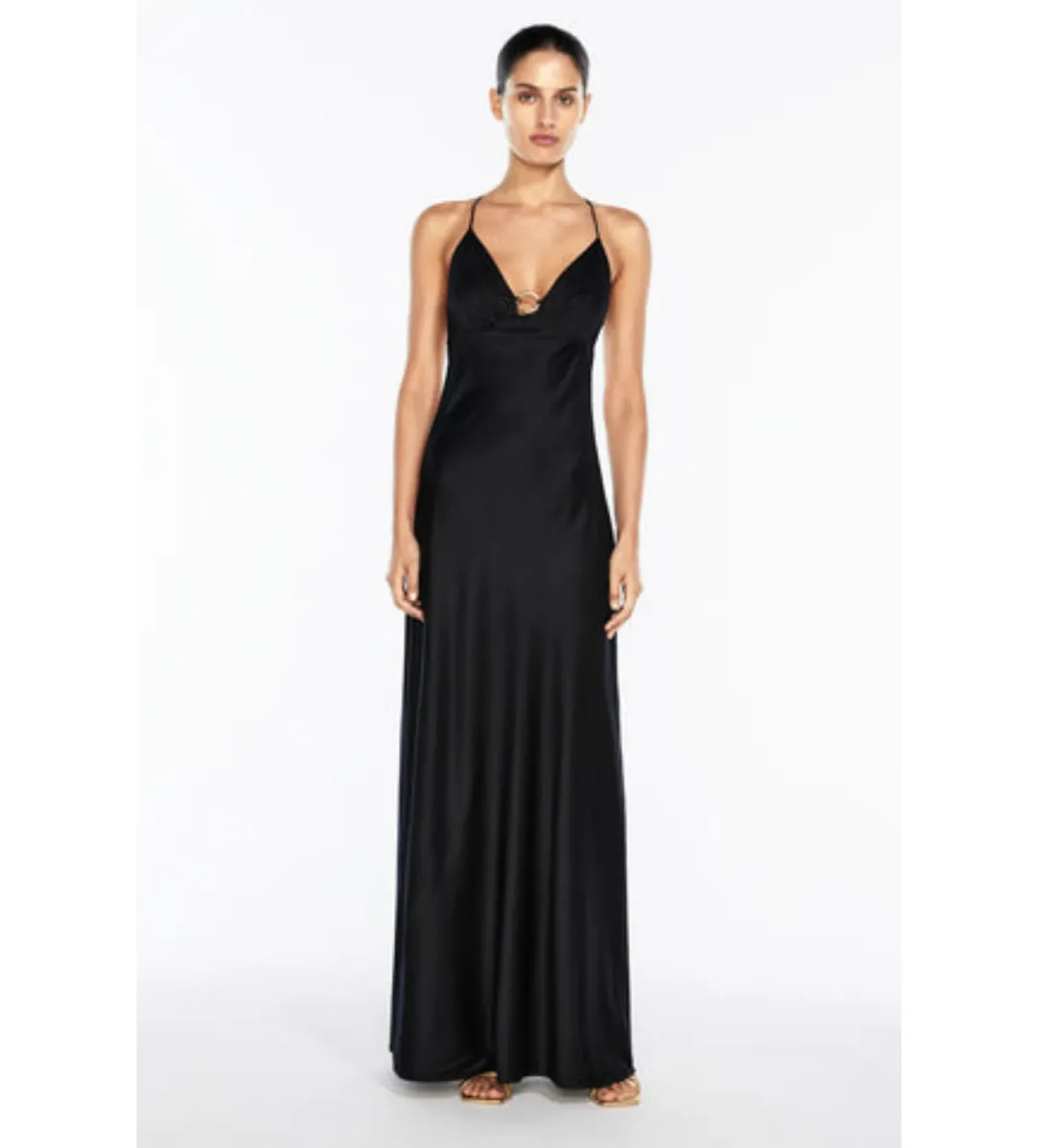 Manning Cartell Liquid Asset Slip Dress Black Size 8 for rent on The Volte - main image