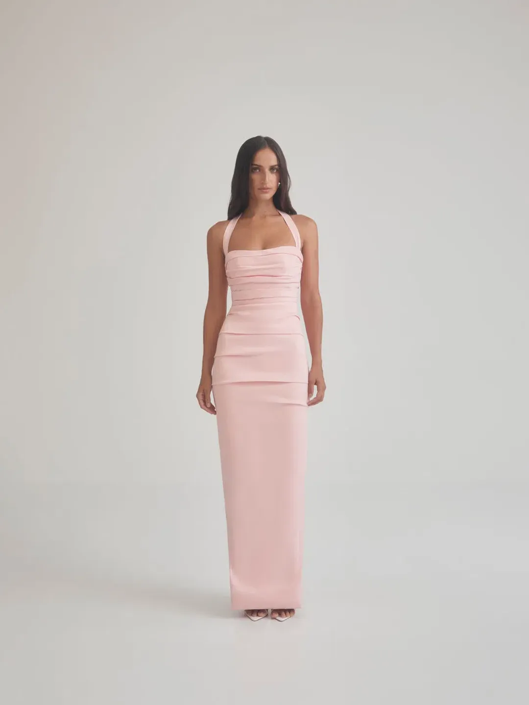 Shieke Carrie Gown Pink Size 8 for rent on The Volte - main image