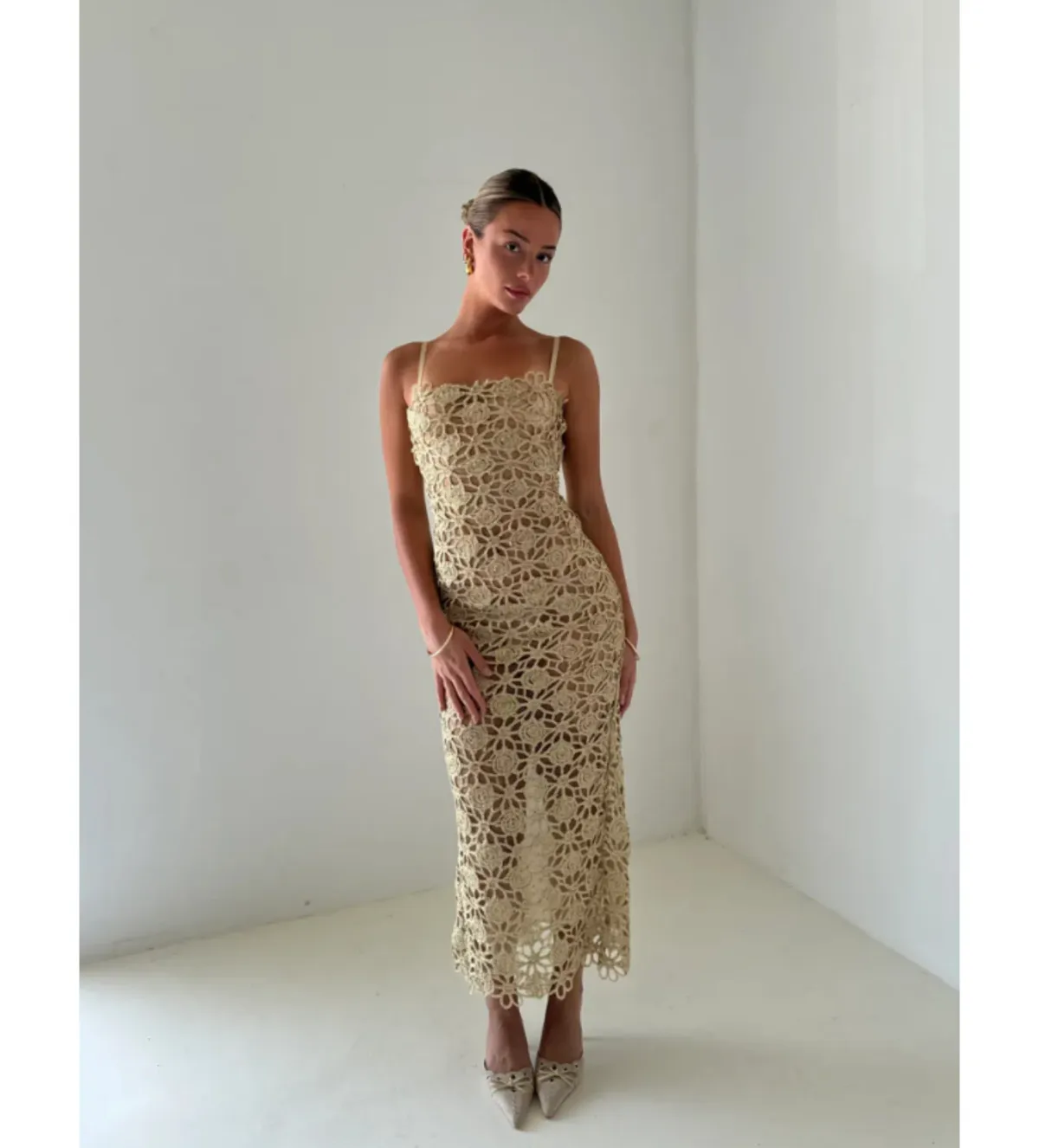 Arcina Ori Kendra Dress Gold Size XS / AU 6  - Image 3