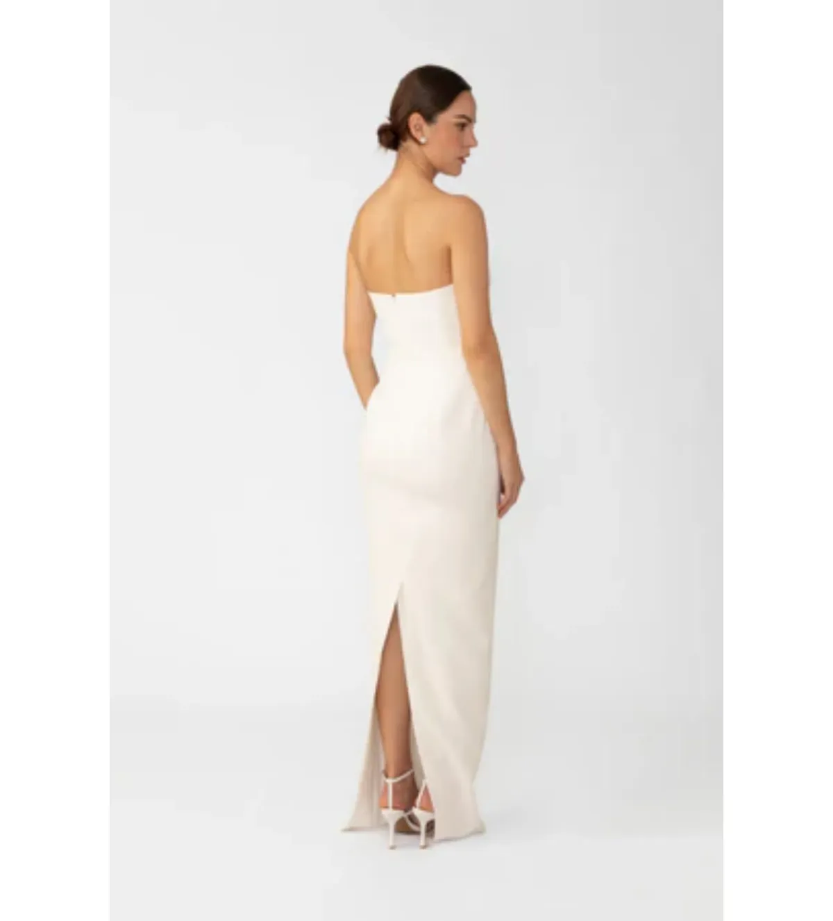 Sau Lee Evelyn Strapless Dress in White Size 2 / AU 6  - Image 3
