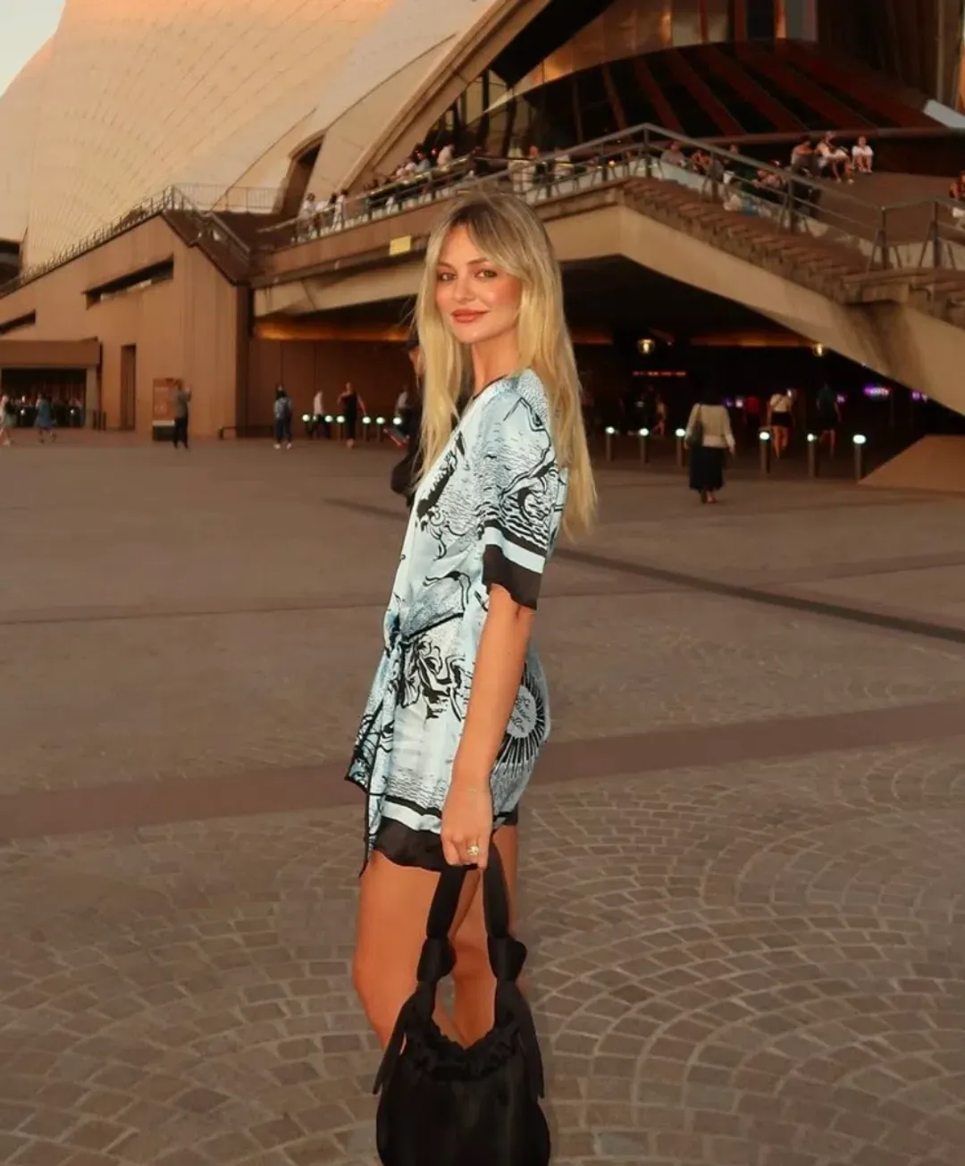 Sir the Label Dreamwood Mini Dress in Brise Soleil Size AU 8 for rent on The Volte - main image