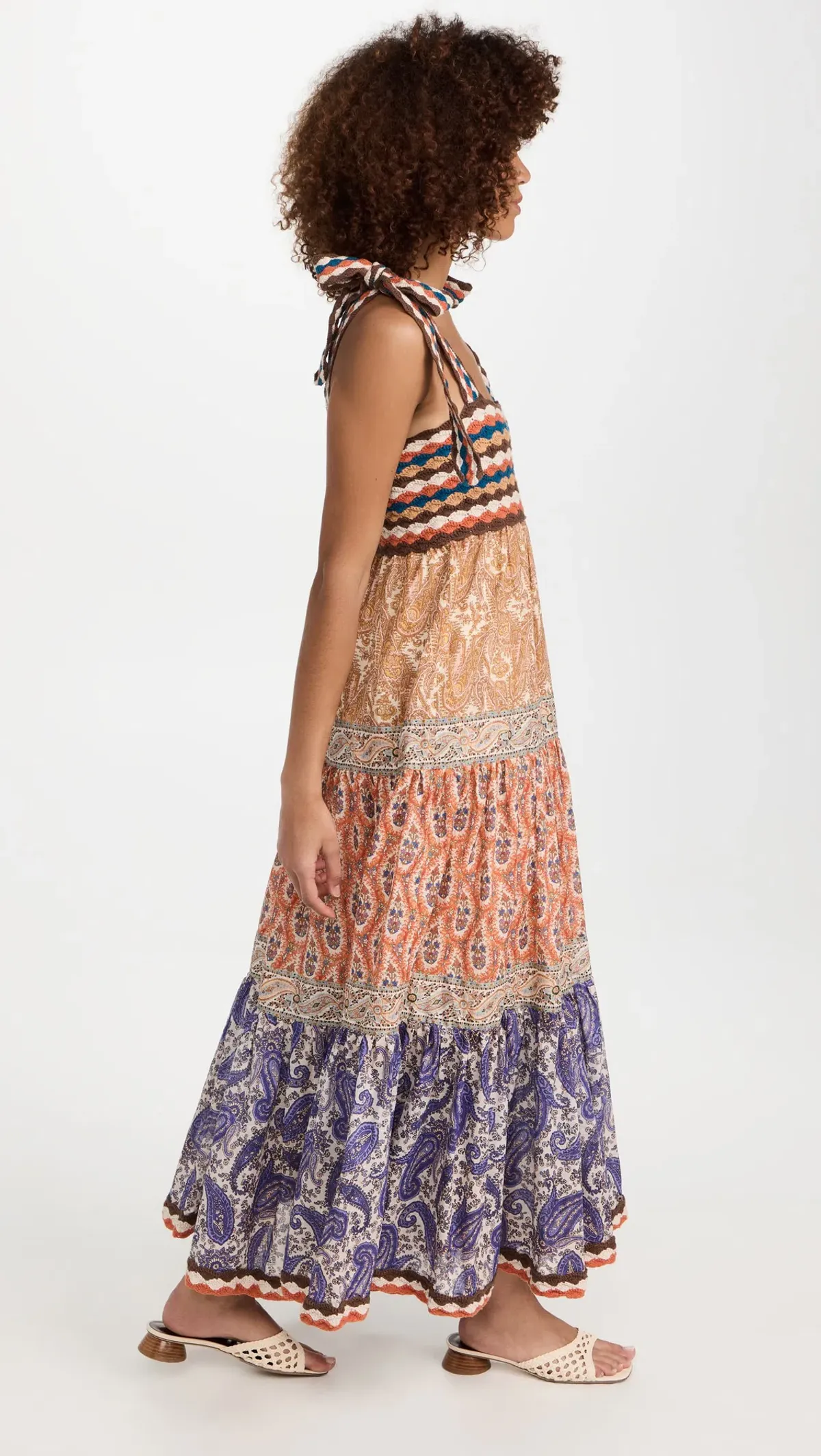 Zimmermann Devi Crochet Midi Dress Spliced Size 1 / AU 10 - Image 2