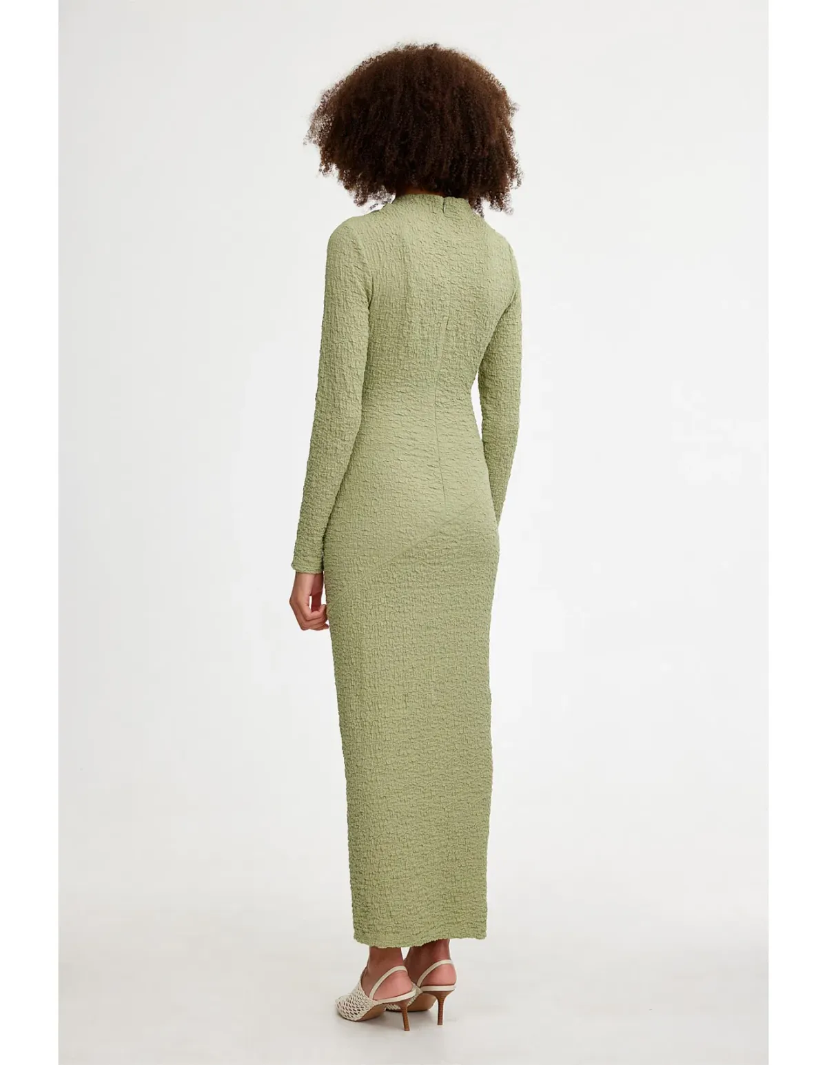 Significant Other Brielle Long Sleeve Midi Dress Sage Green Size 8 - Image 3