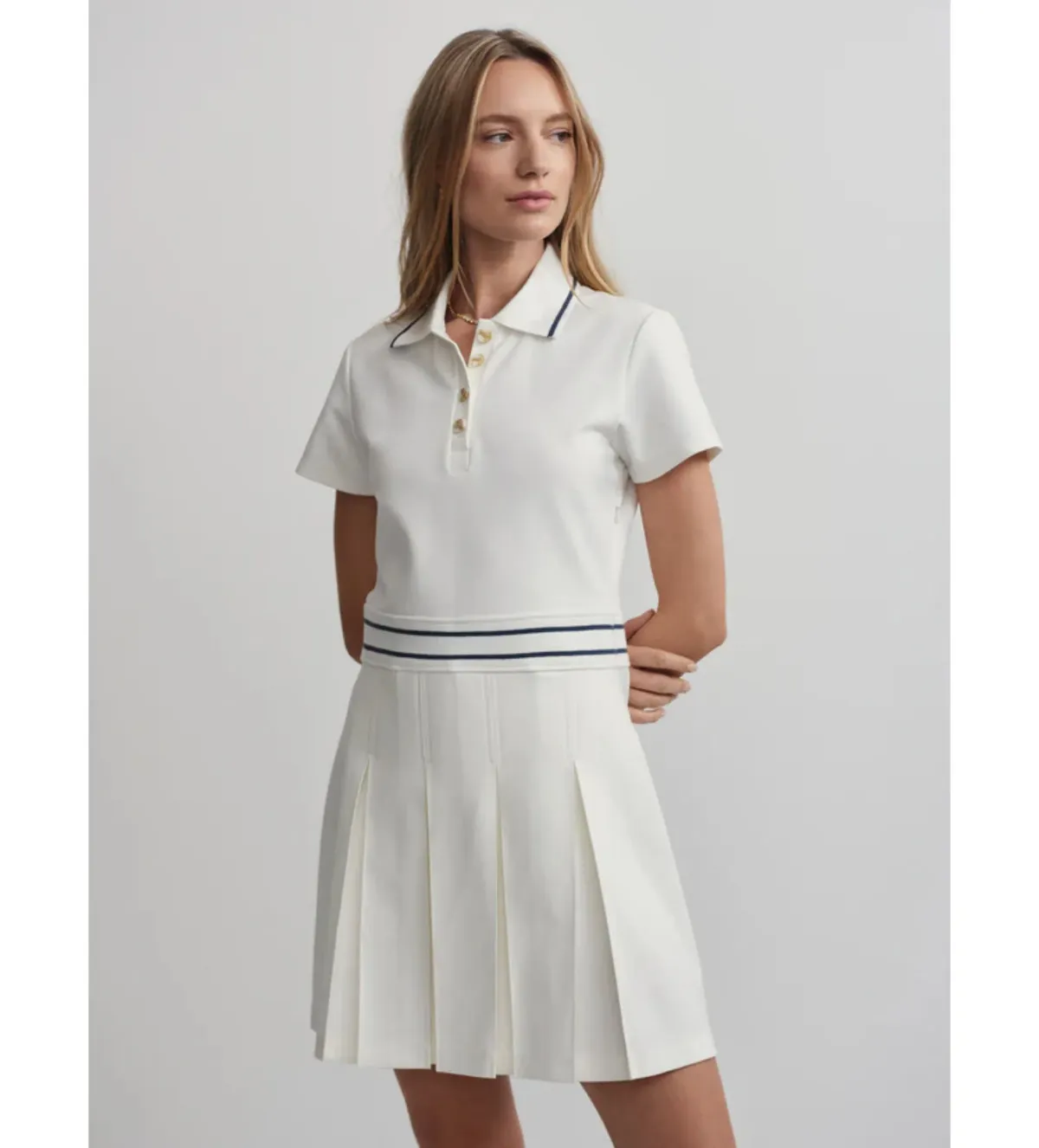 Varley Amar Dress Snow White Size AU 6 - Image 2