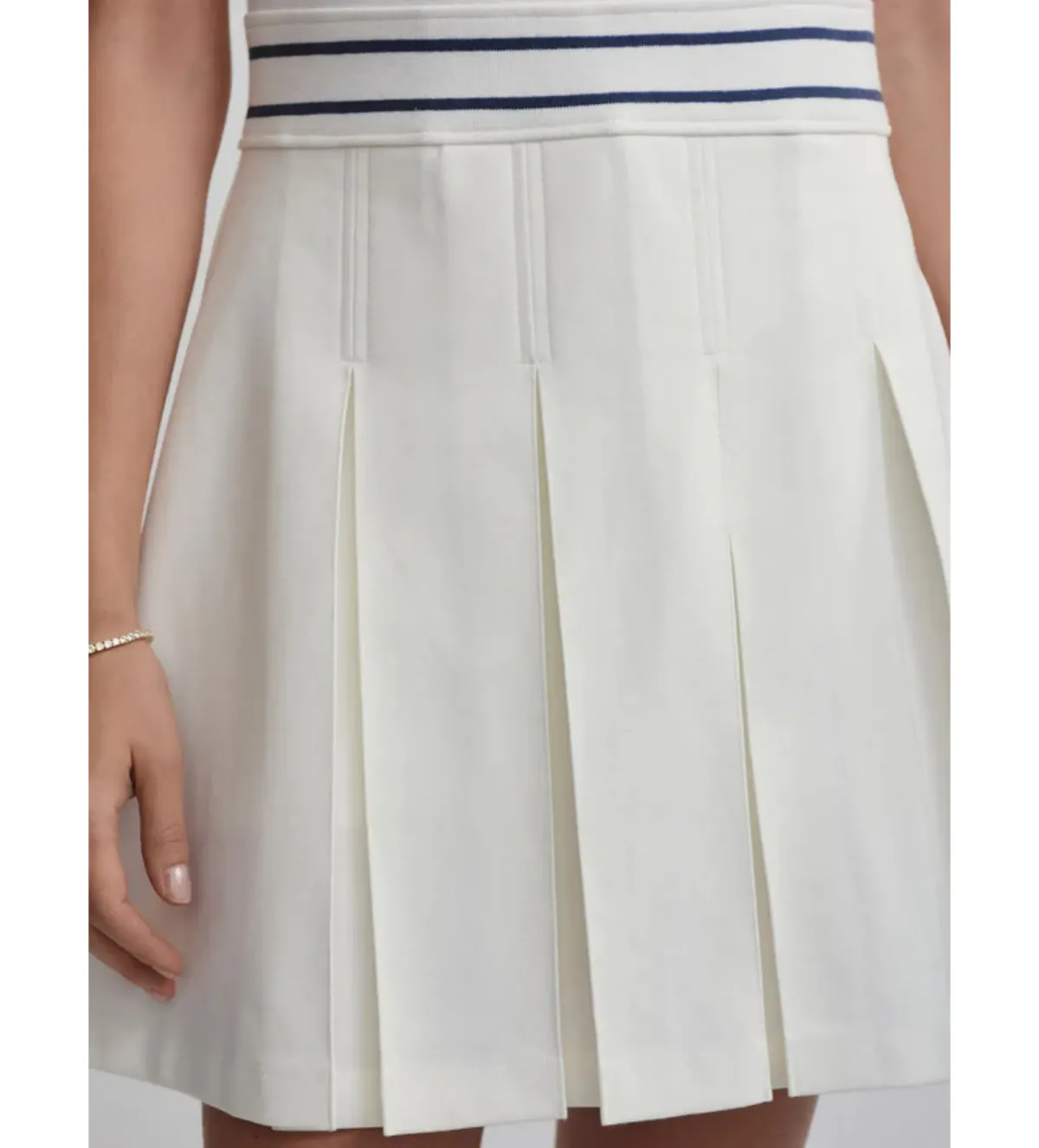 Varley Amar Dress Snow White Size AU 6 - Image 3