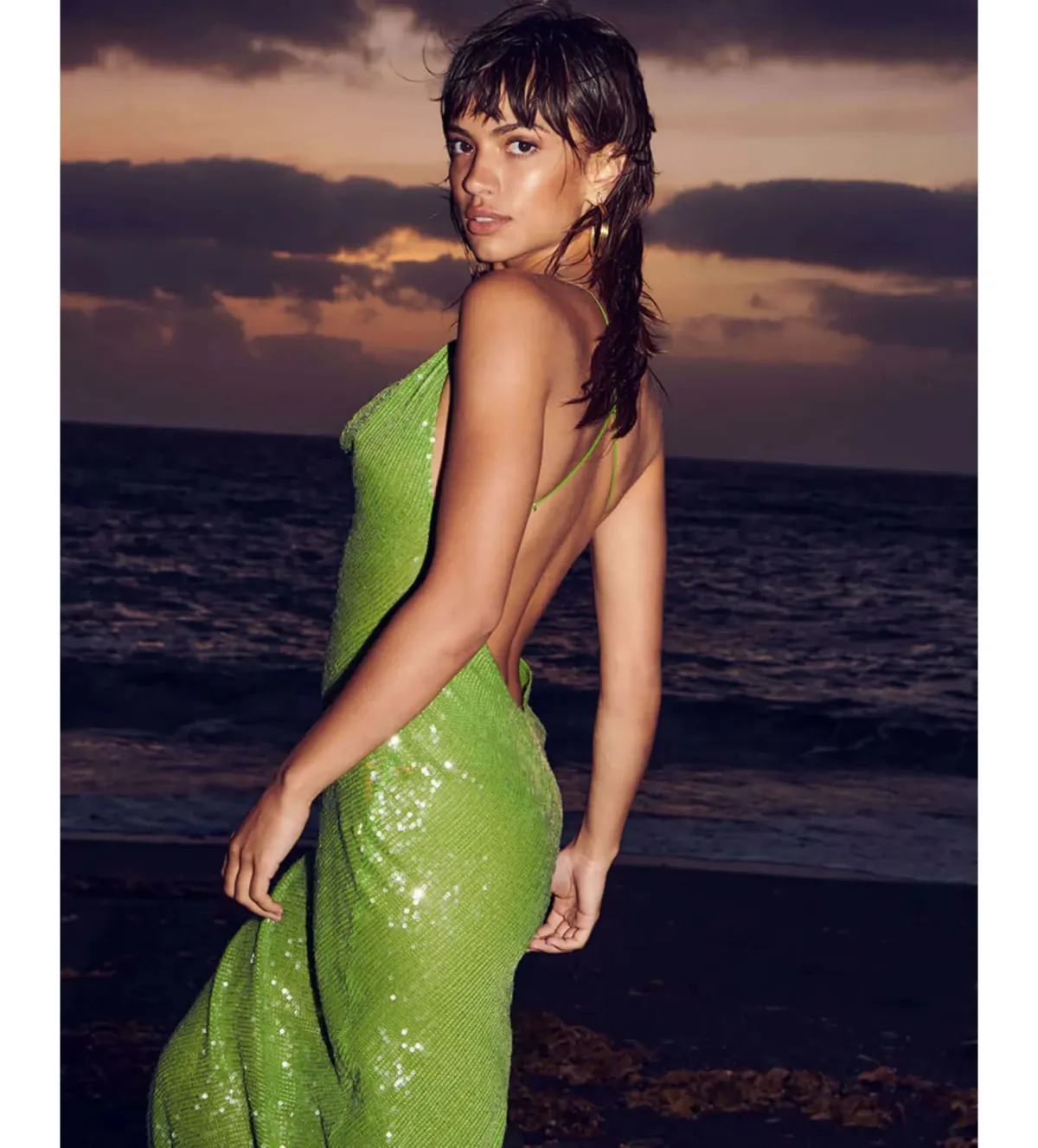 Rat & Boa Gaia Dress Green Size AU 8 - Image 4