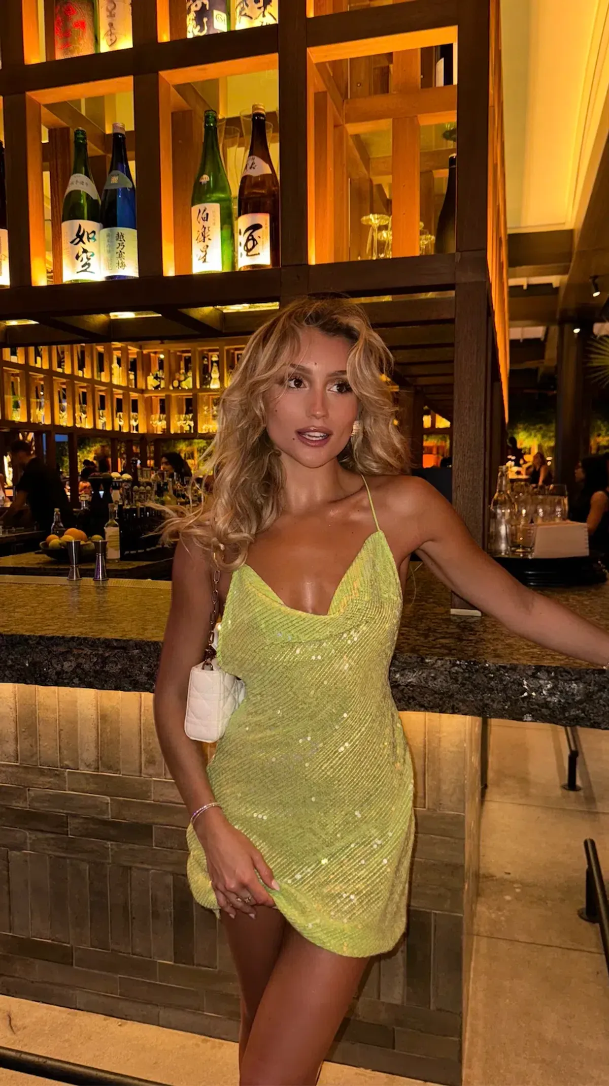 Sommer Swim Ibiza Dress in Chartreuse Size AU 6 - Image 3