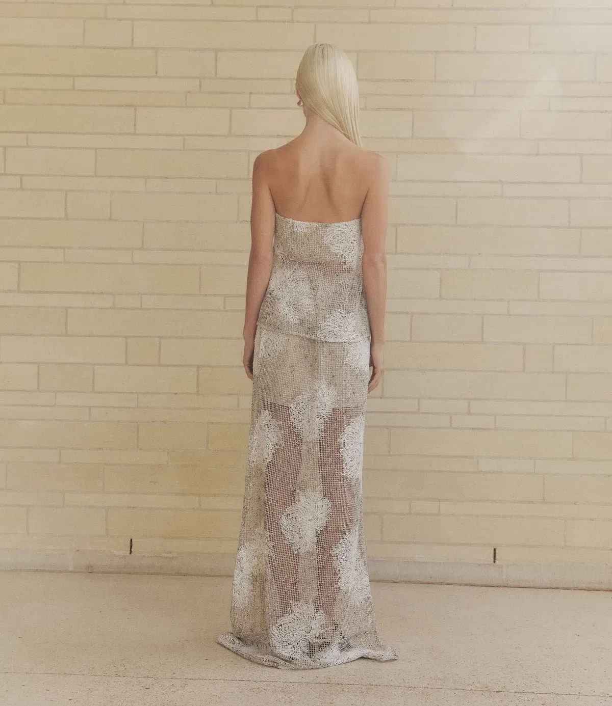 Curaae by Elliatt Dixie Crochet Set in Beige Size 10 - Image 3