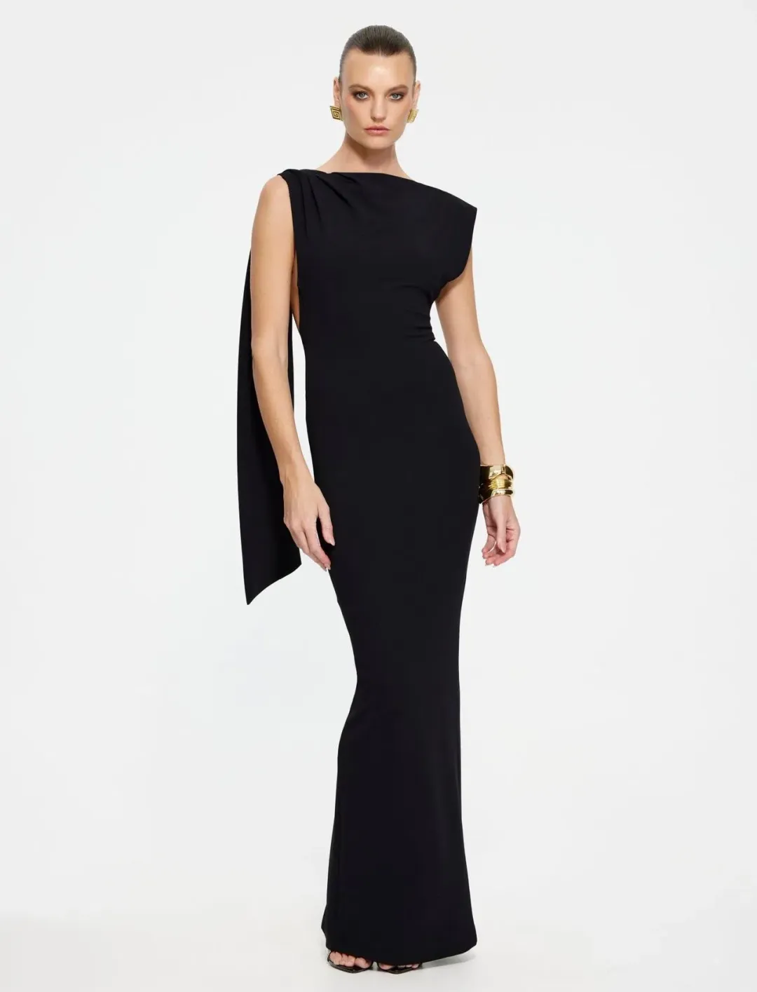 Effie Kats Audrey Gown in Black Size S / AU 8 for rent on The Volte - main image