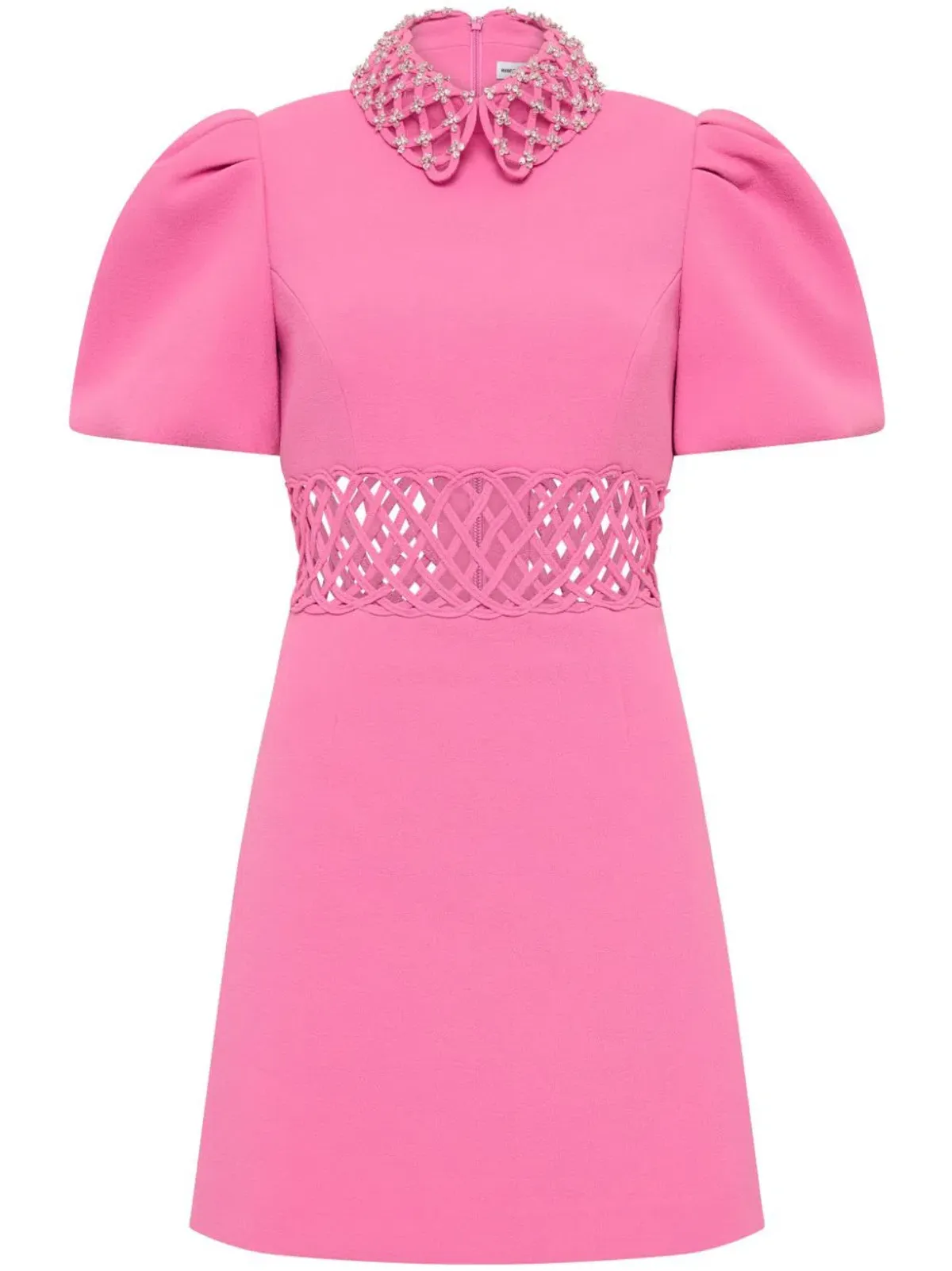 Rebecca Valance Aubree Collar Mini Dress Rose Pink Size 8 - Image 4