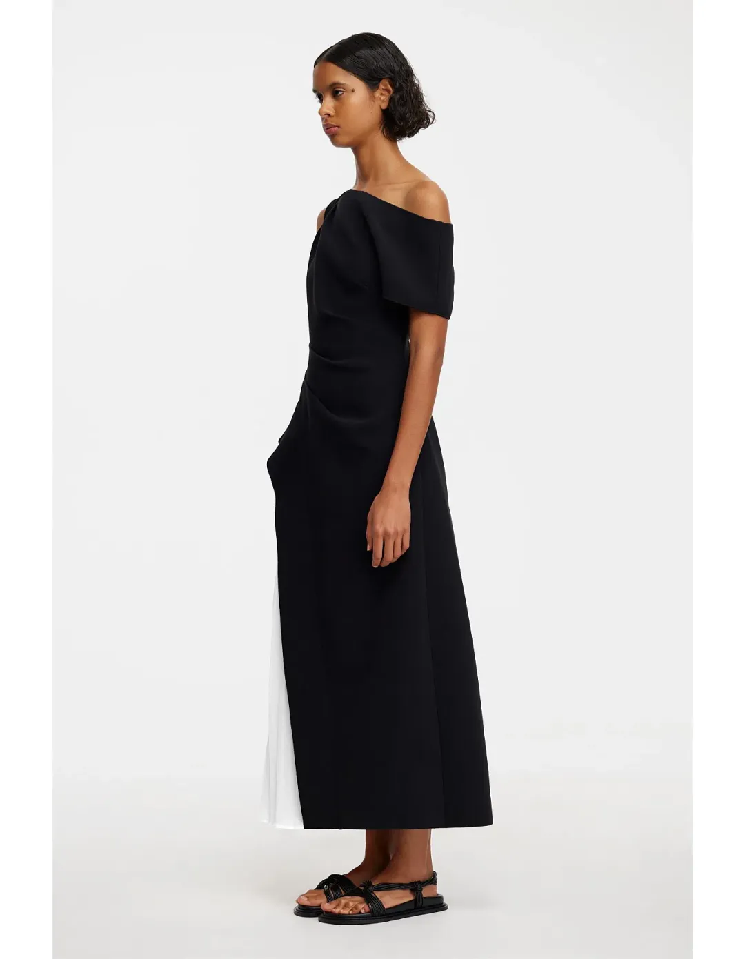 Acler Sudden Midi Dress Black Size 12 for rent on The Volte - main image