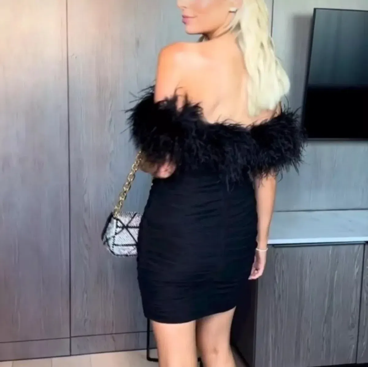 Rachel Gilbert Zion Mini Dress Black Size 2 / AU 10  - Image 4