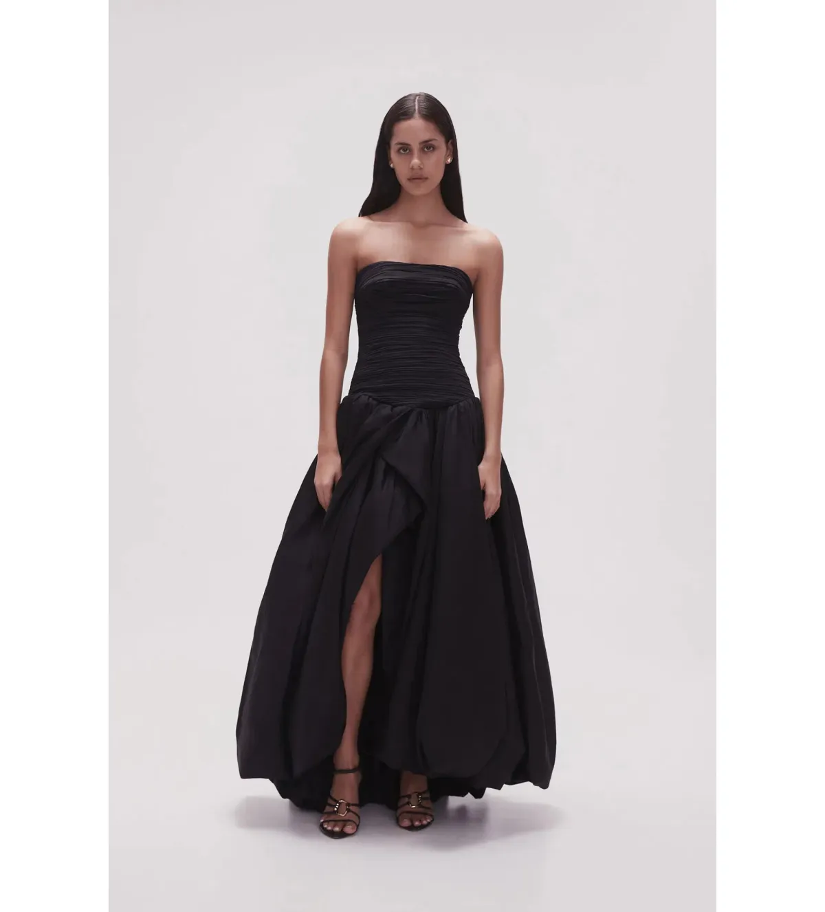 Aje Violette Bubble Hem Maxi Dress Black Size AU 14 - Image 2