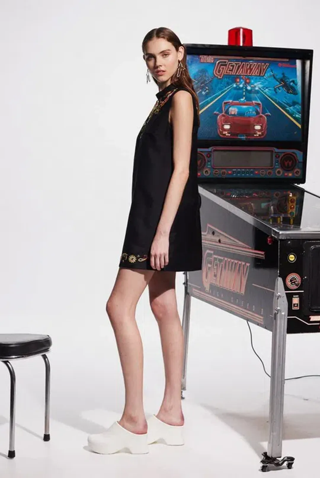 Alémais Bingo Mini Dress Black Size 12 for rent on The Volte - main image