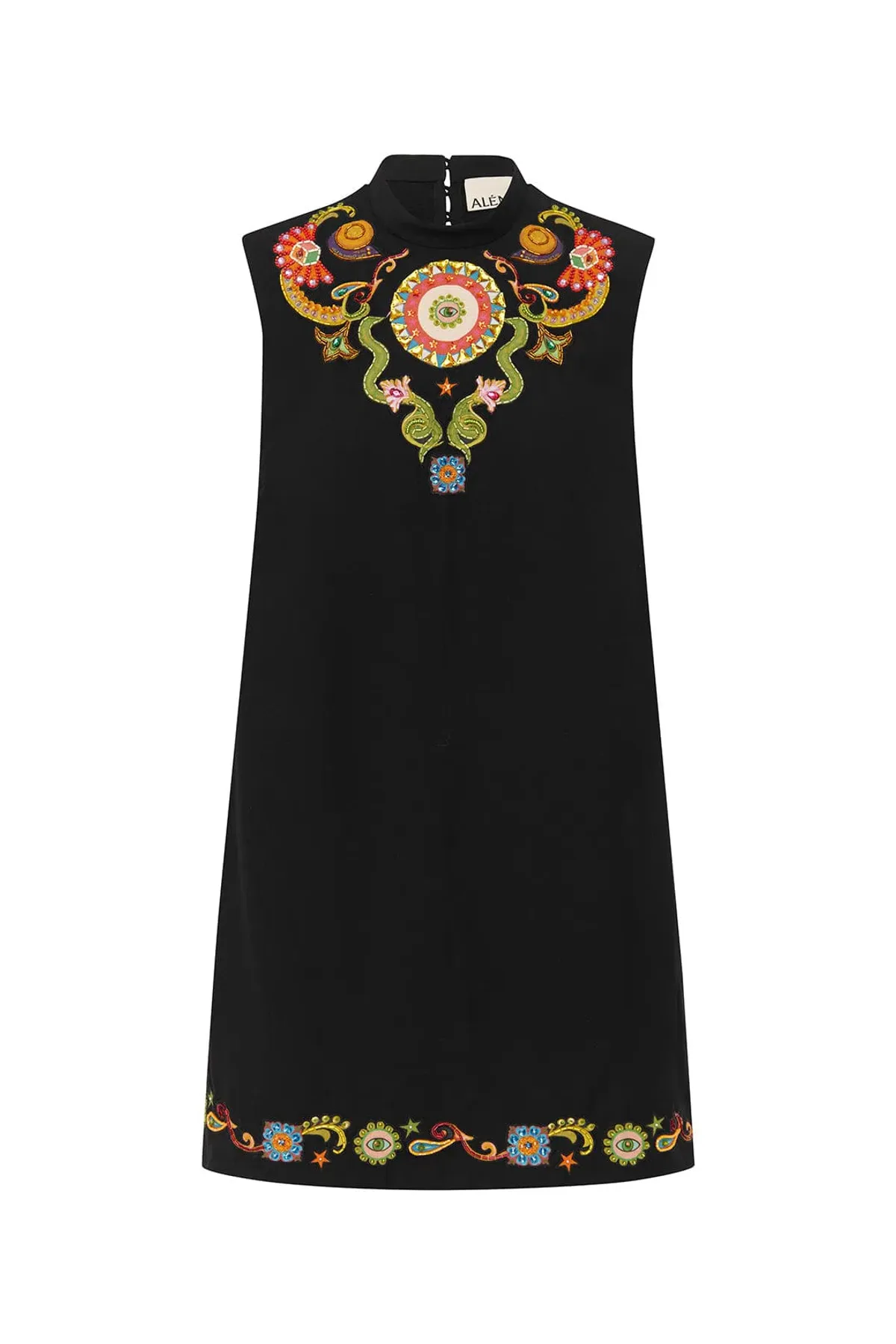 Alémais Bingo Mini Dress Black Size 12 - Image 5