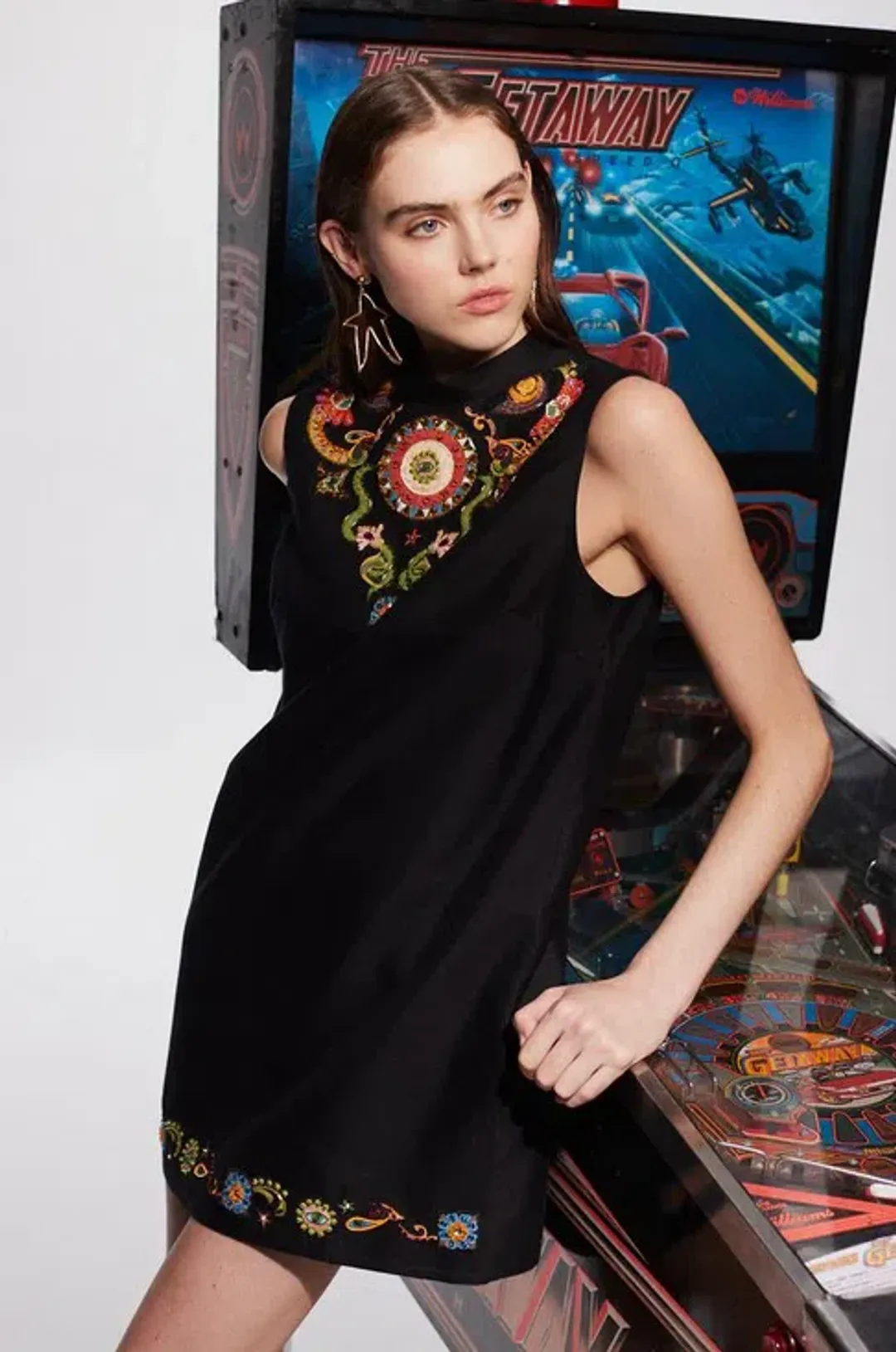 Alémais Bingo Mini Dress Black Size 12 for rent on The Volte - main image