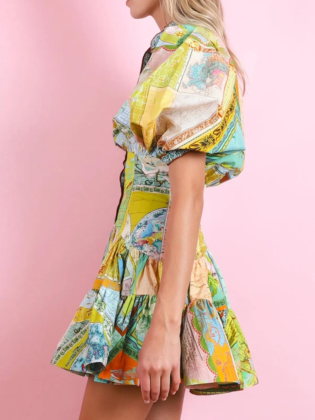 Alemais Atlas Mini Dress Multi Size 8 - Image 2