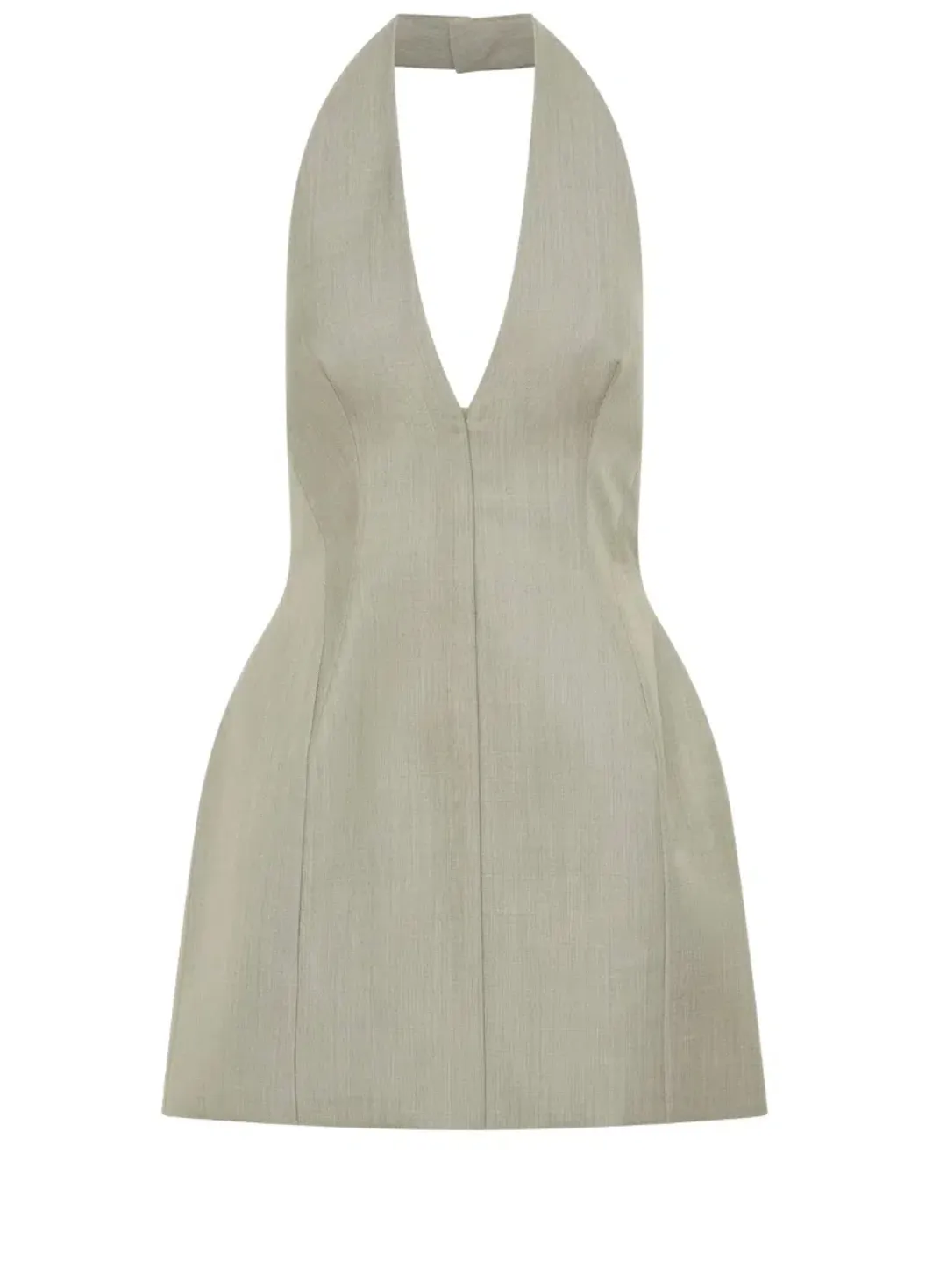  Camilla and Marc Pompidou Halter Neck Mini Dress in Green Olive Marle Size 10 for rent on The Volte - main image