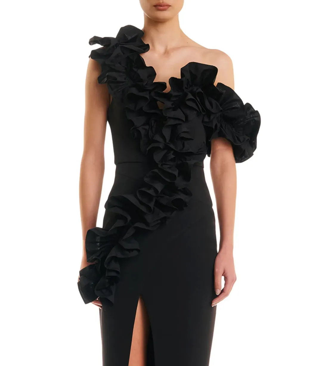 Eliya The Label Rosanna Dress in Black Size XL / AU 14 for rent on The Volte - main image