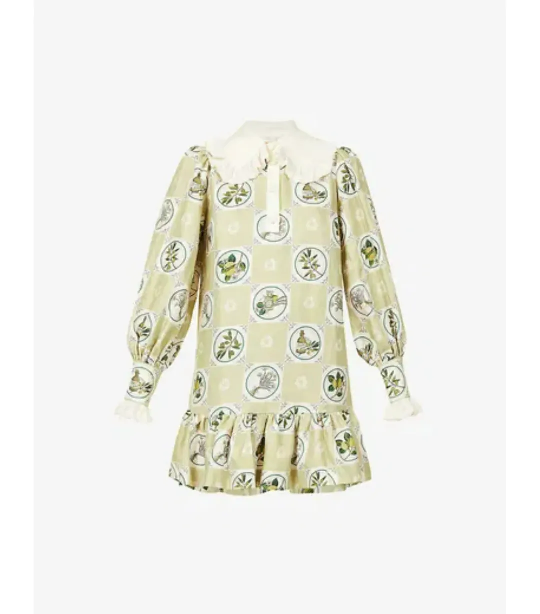 Alémais Sofia Mini Dress in Olive Size AU 14 for rent on The Volte - main image